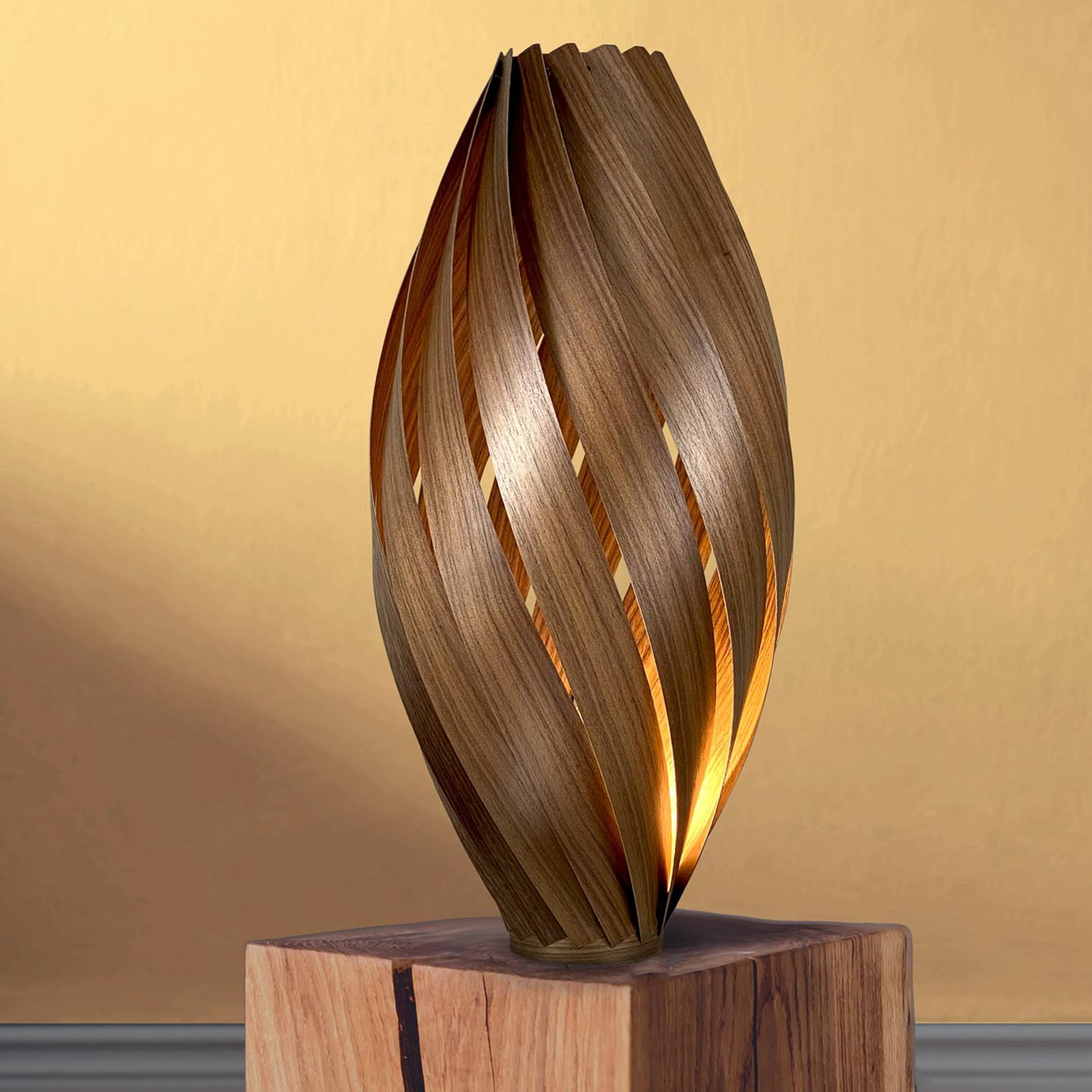 Gofurnit Ardere floor lamp, walnut, height 70 cm