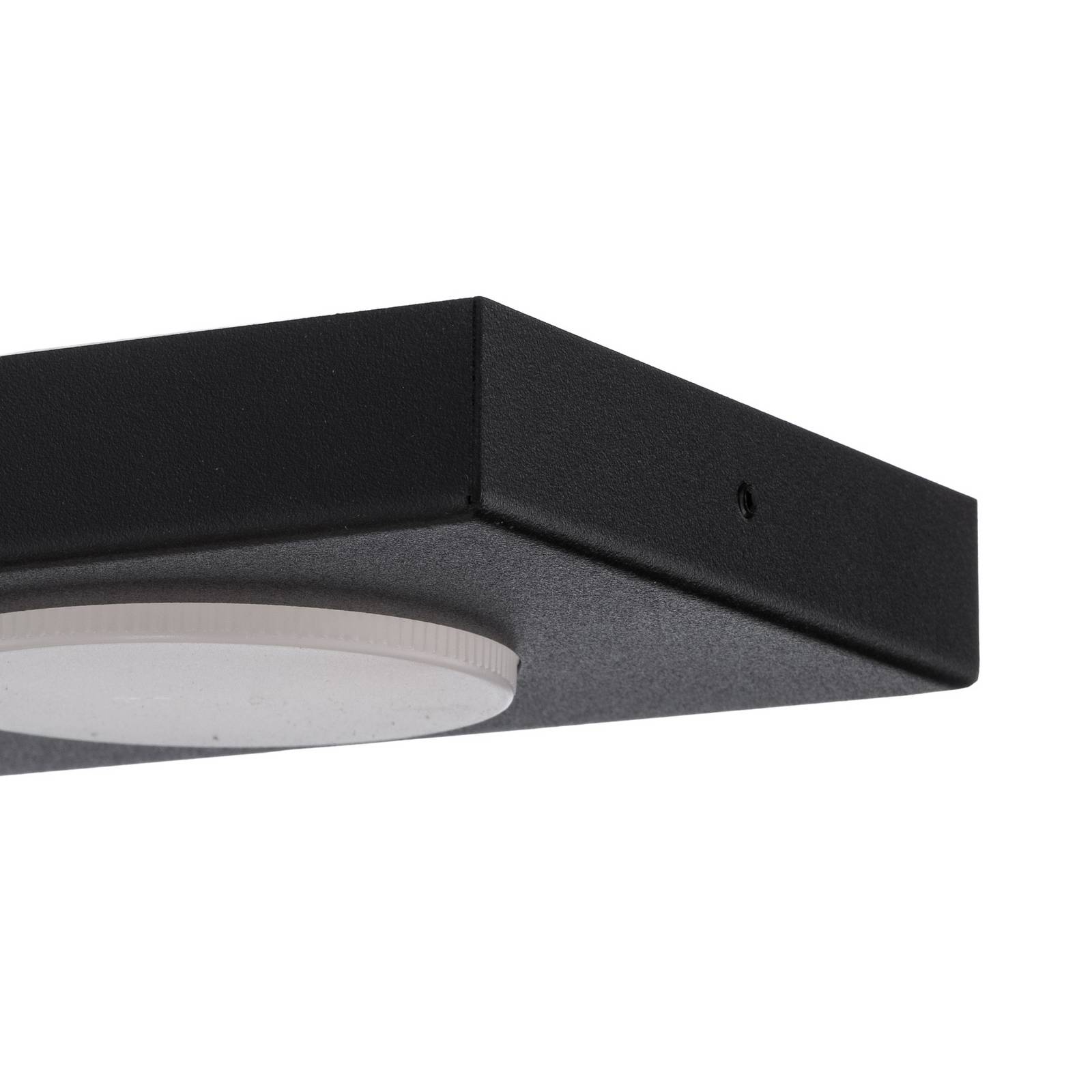 Lampa sufitowa Hero, czarna, 55 x 12 cm, 3-punktowa, metalowa, GX53