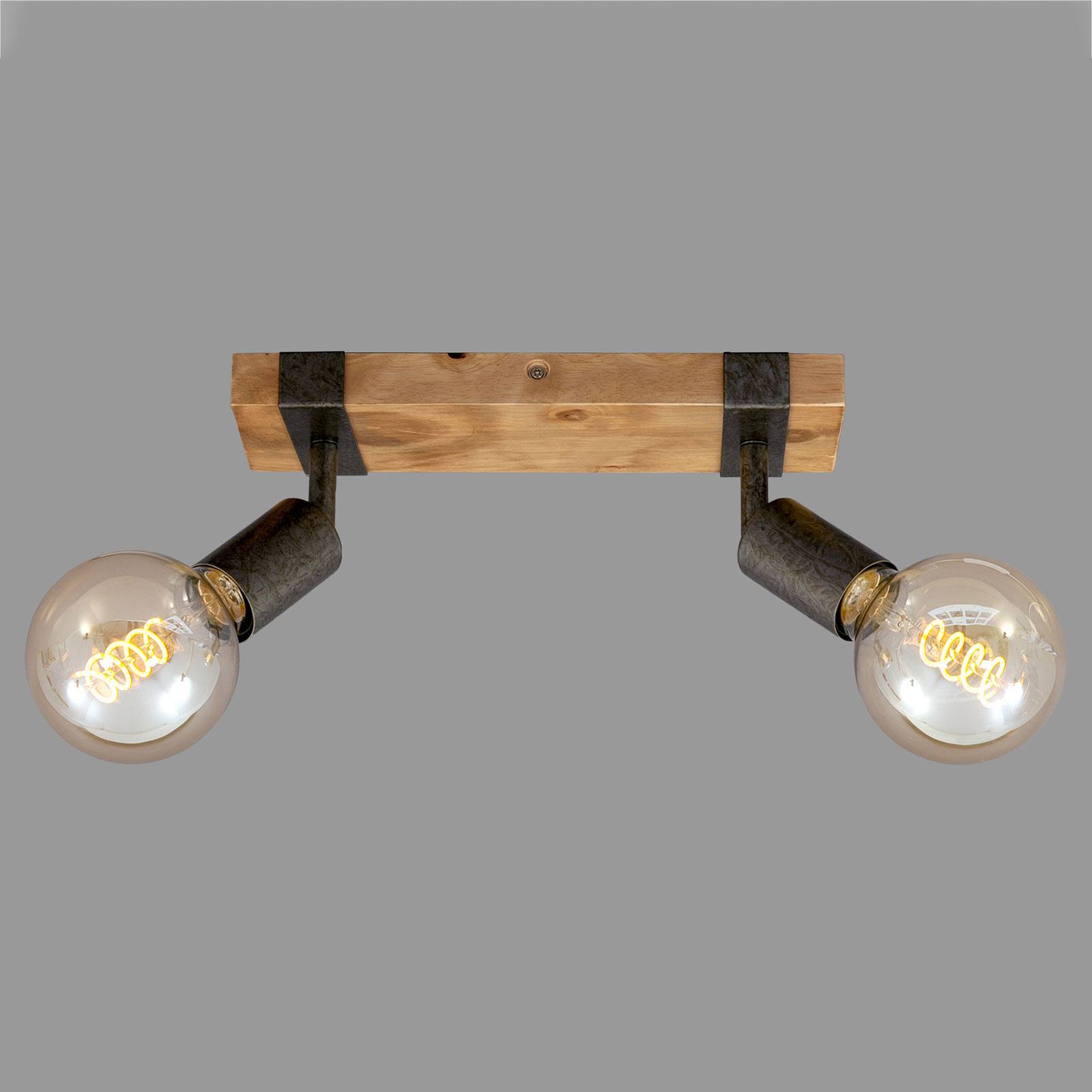 Lampa sufitowa Wood Basic, 2-punktowa