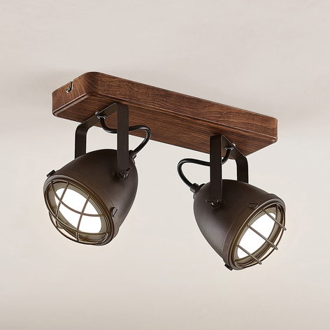 Lindby Adeon plafonnier LED, à 2 lampes