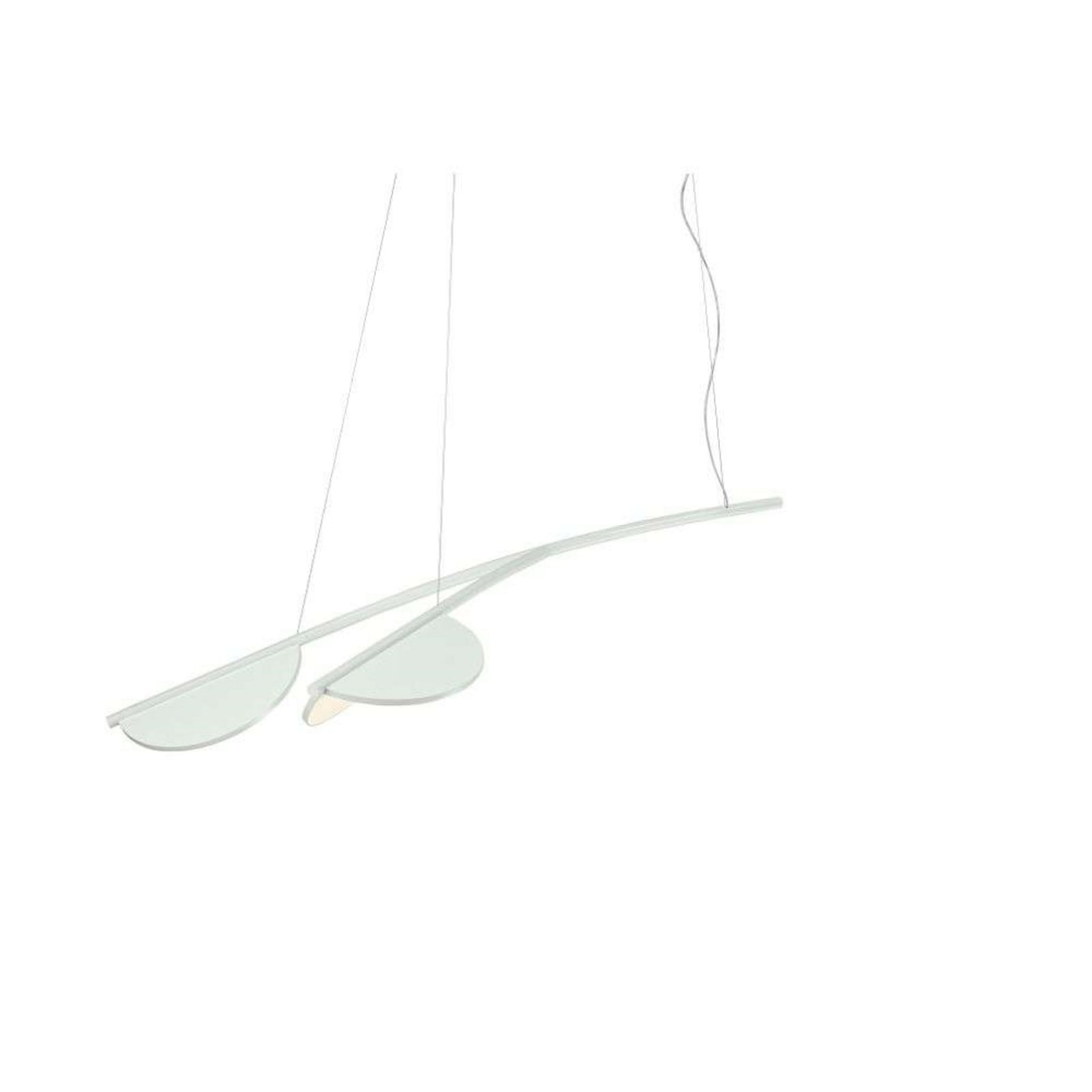 Almendra S2 Y Short Pendel Off-White FLOS - Stue - Aluminium
