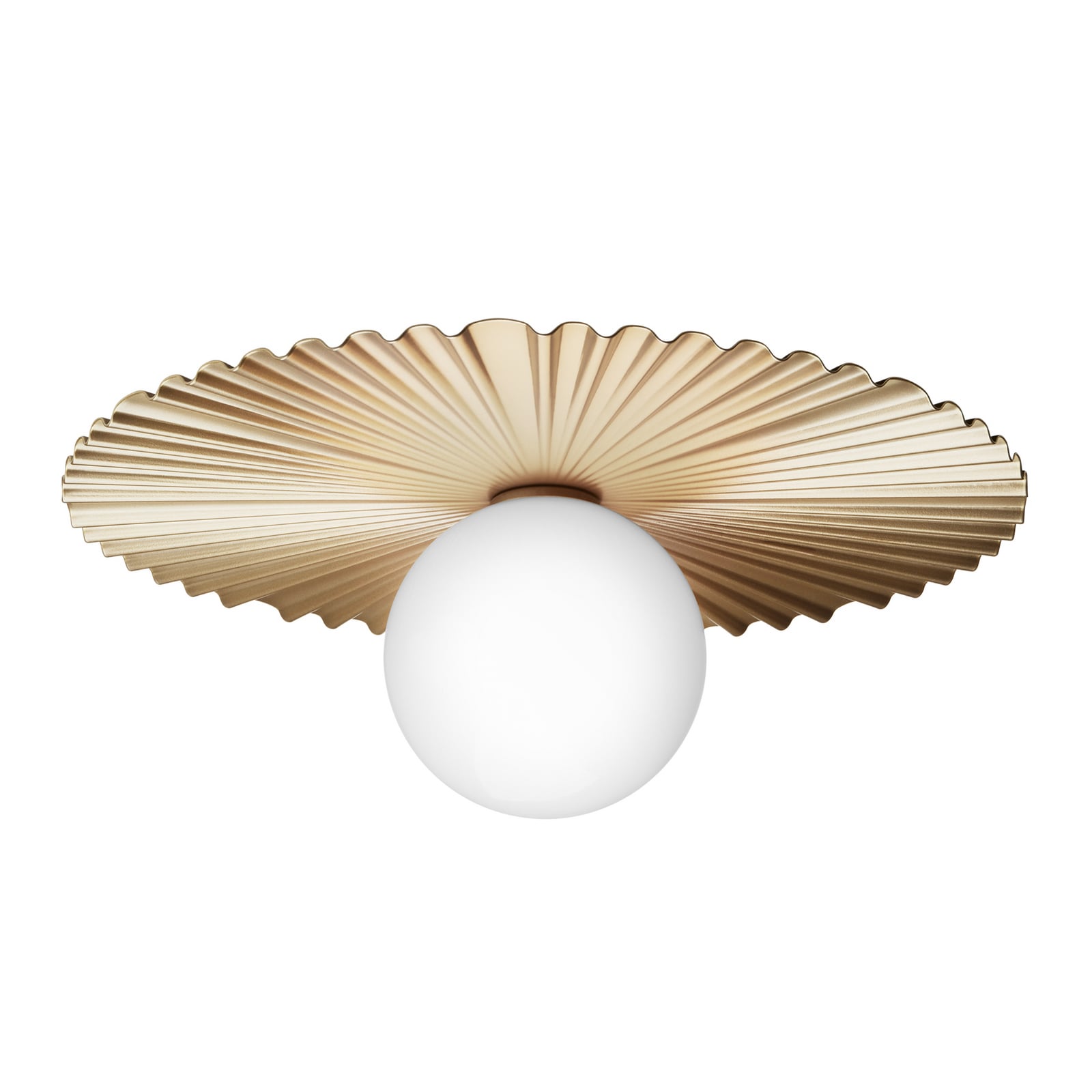 Liila Muuse Wall/Ceiling Lamp IP44 Medium Nordic Gold/Opal - Nuura