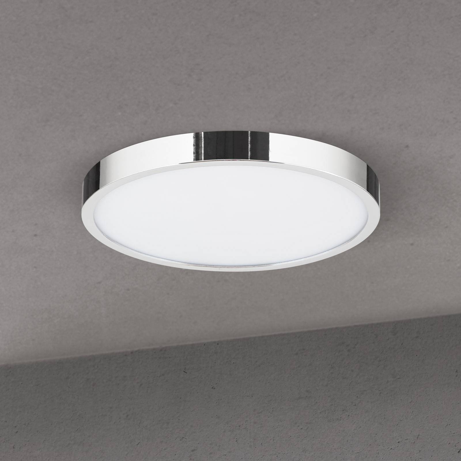 LED-Deckenlampe Disc, chromfarben, Ø 24 cm, CCT, Metall günstig online kaufen
