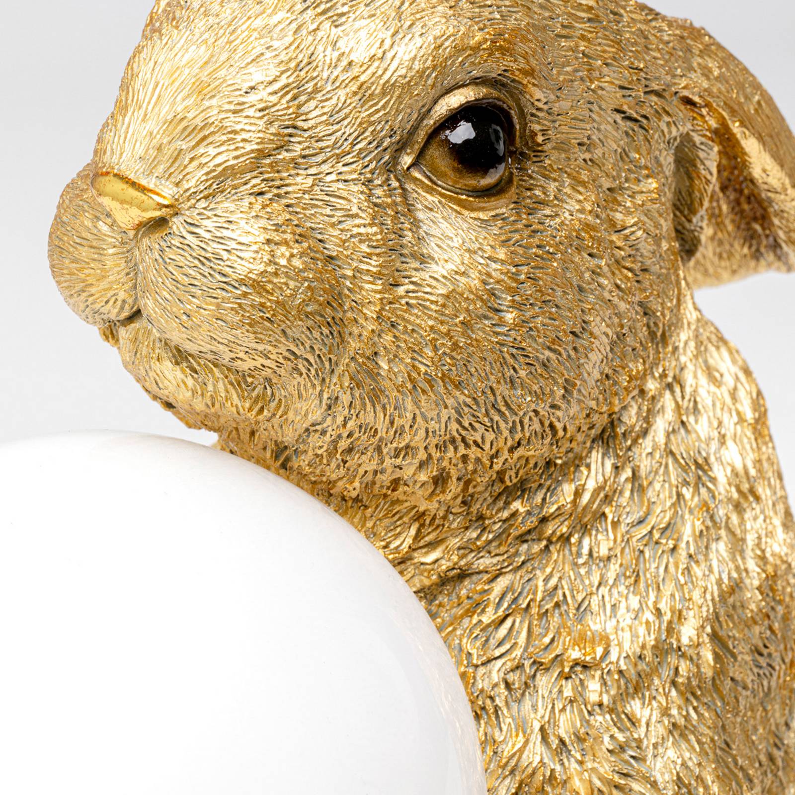 KARE Tischleuchte Sweet Rabbit, goldfarben, 15 cm hoch, E27 günstig online kaufen