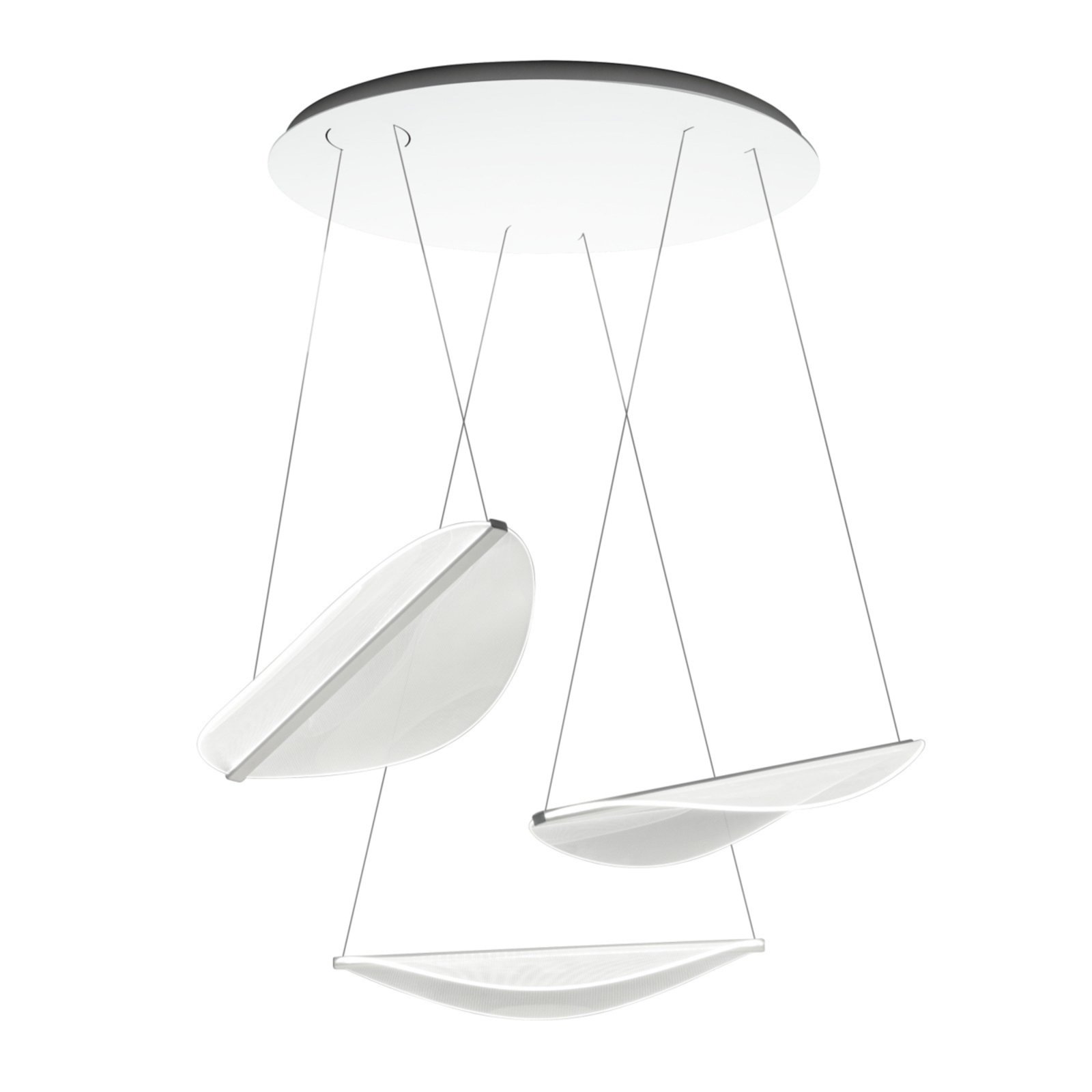 Stilnovo Diphy LED hanglamp, 3-lamps, DALI-push