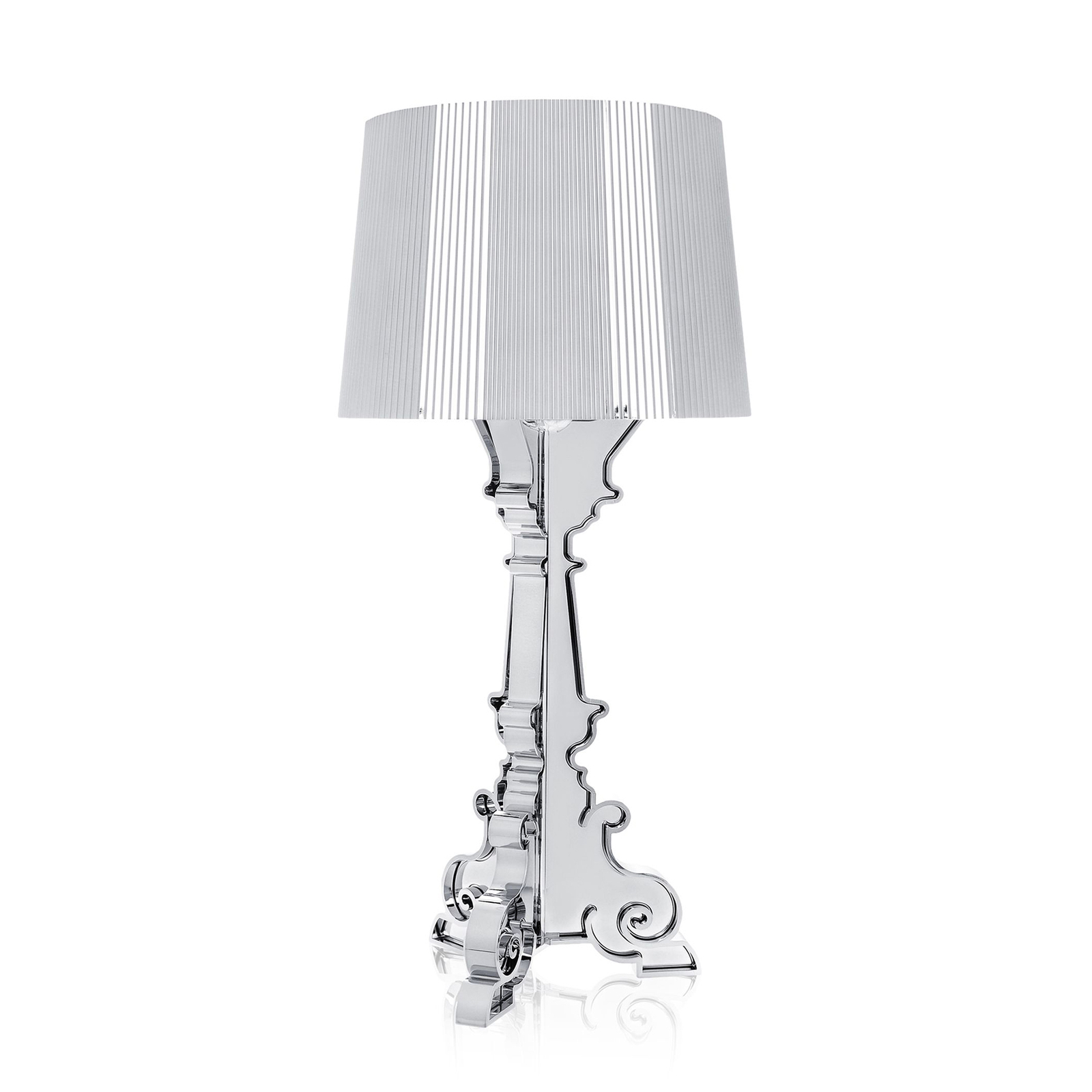 Kartell Bourgie lampada LED da tavolo, argento