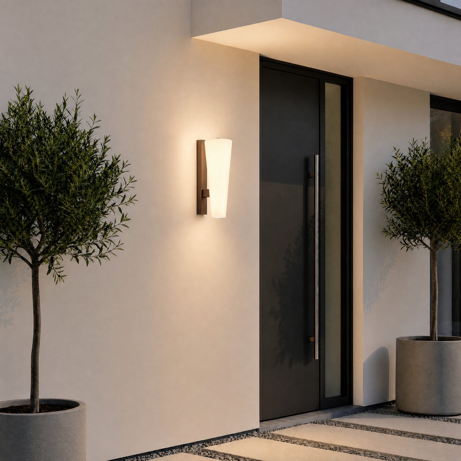 Jovra udendørs LED-væglampe, corten, højde 32 cm - Lucande Jovra udendørs LED-væglampe, corten, højde 32 cm - Lucande