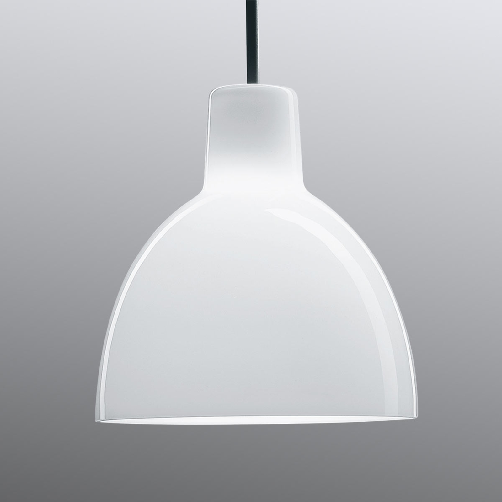 Toldbod Glass Pendant ø220 White Opal - Louis Poulsen