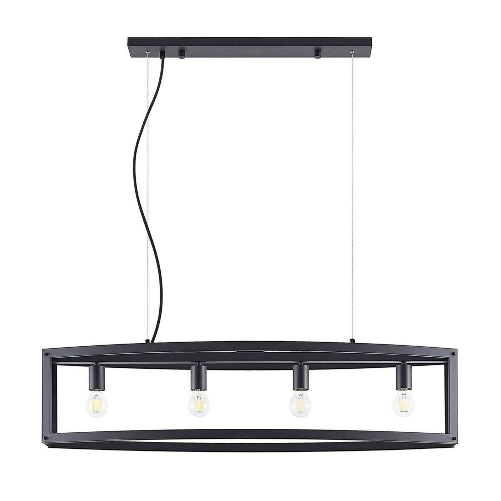 Mizgin 4 Lustră Pendul Black - Lindby