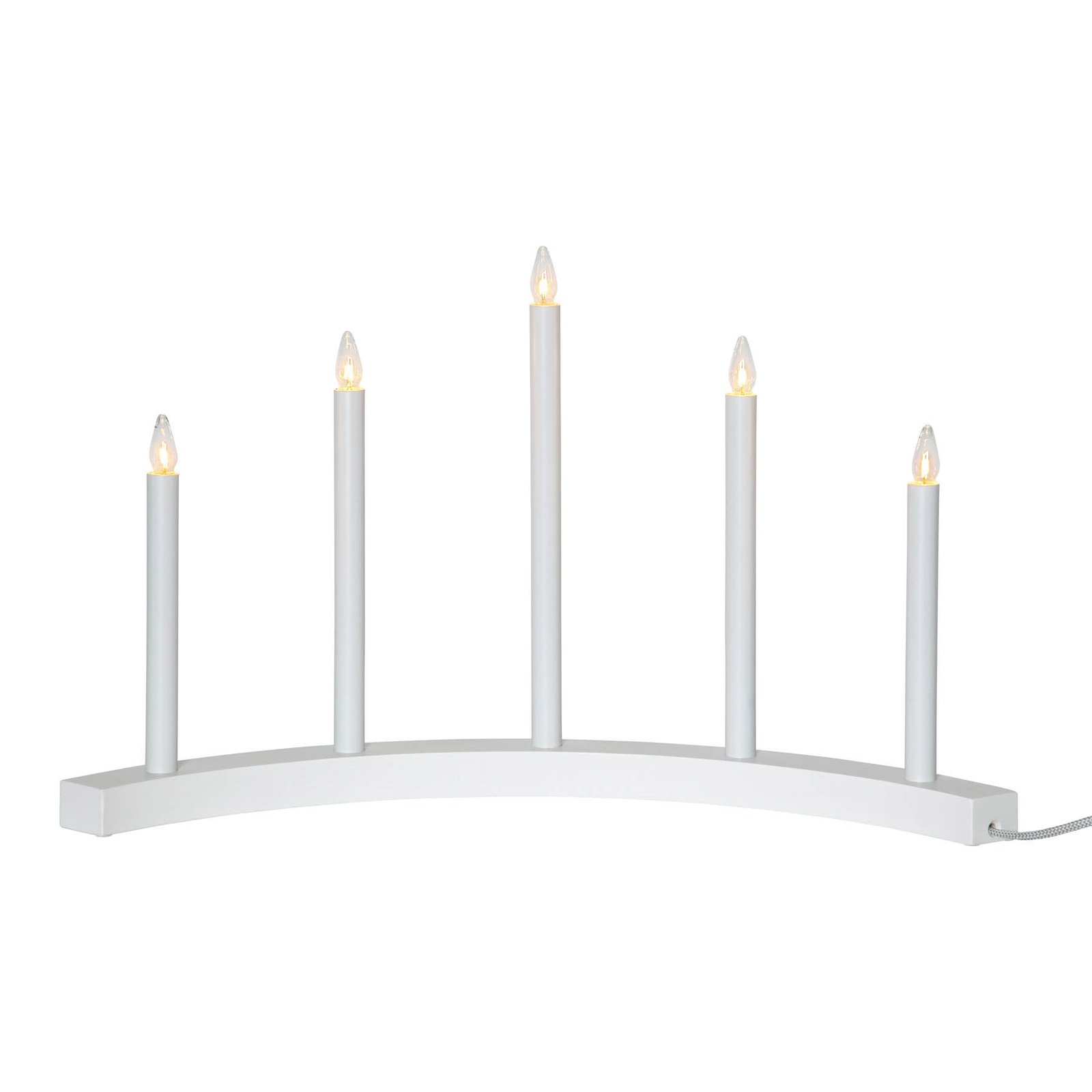 Candelabro Accent, 5 luci, bianco