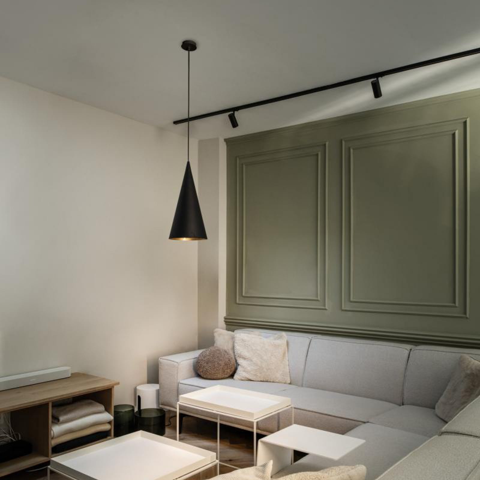 Magico 20 Pendelleuchte Matt Black/Gold - SLV