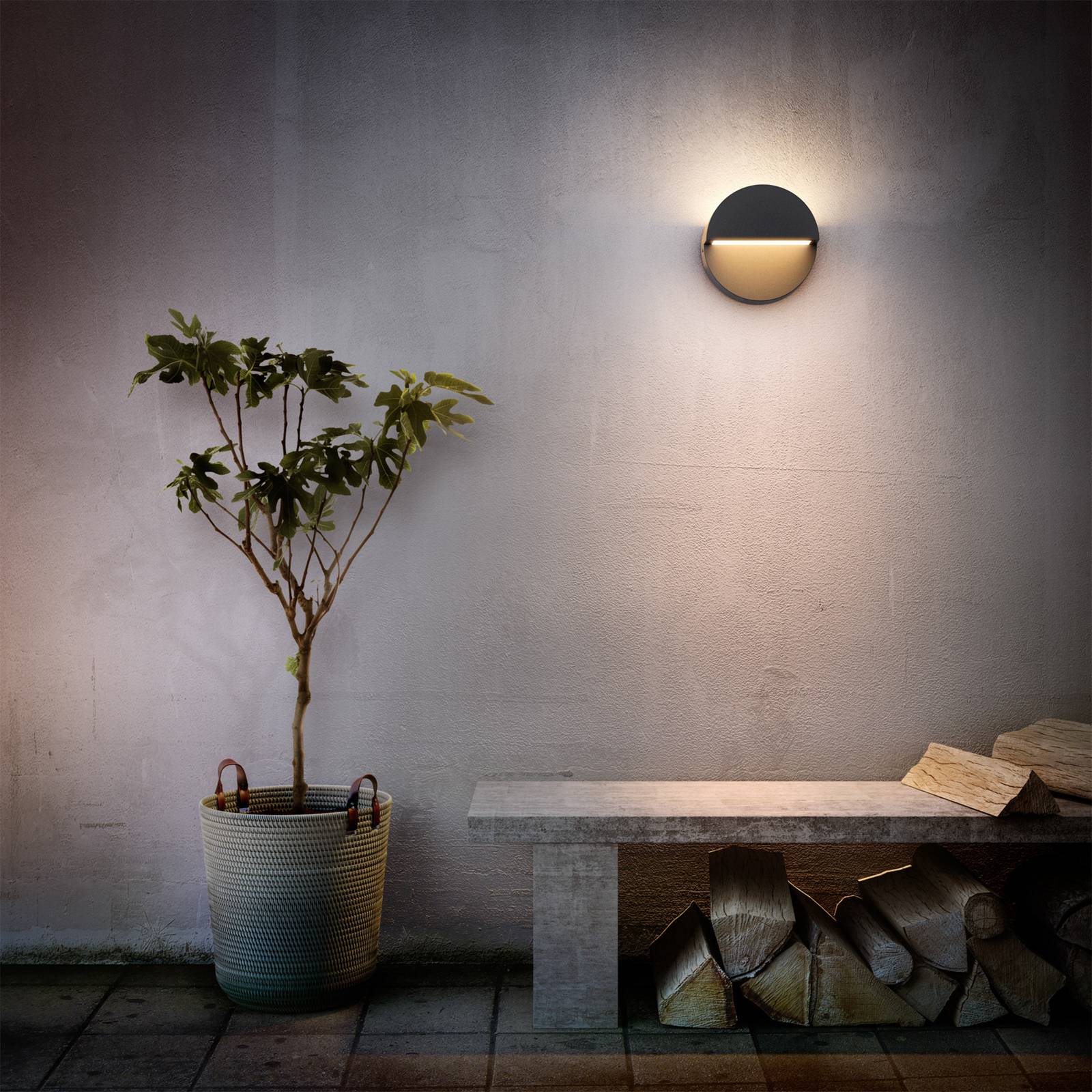 Philips Kinkiet zewnętrzny LED Valor UE, antracyt, aluminium, IP44