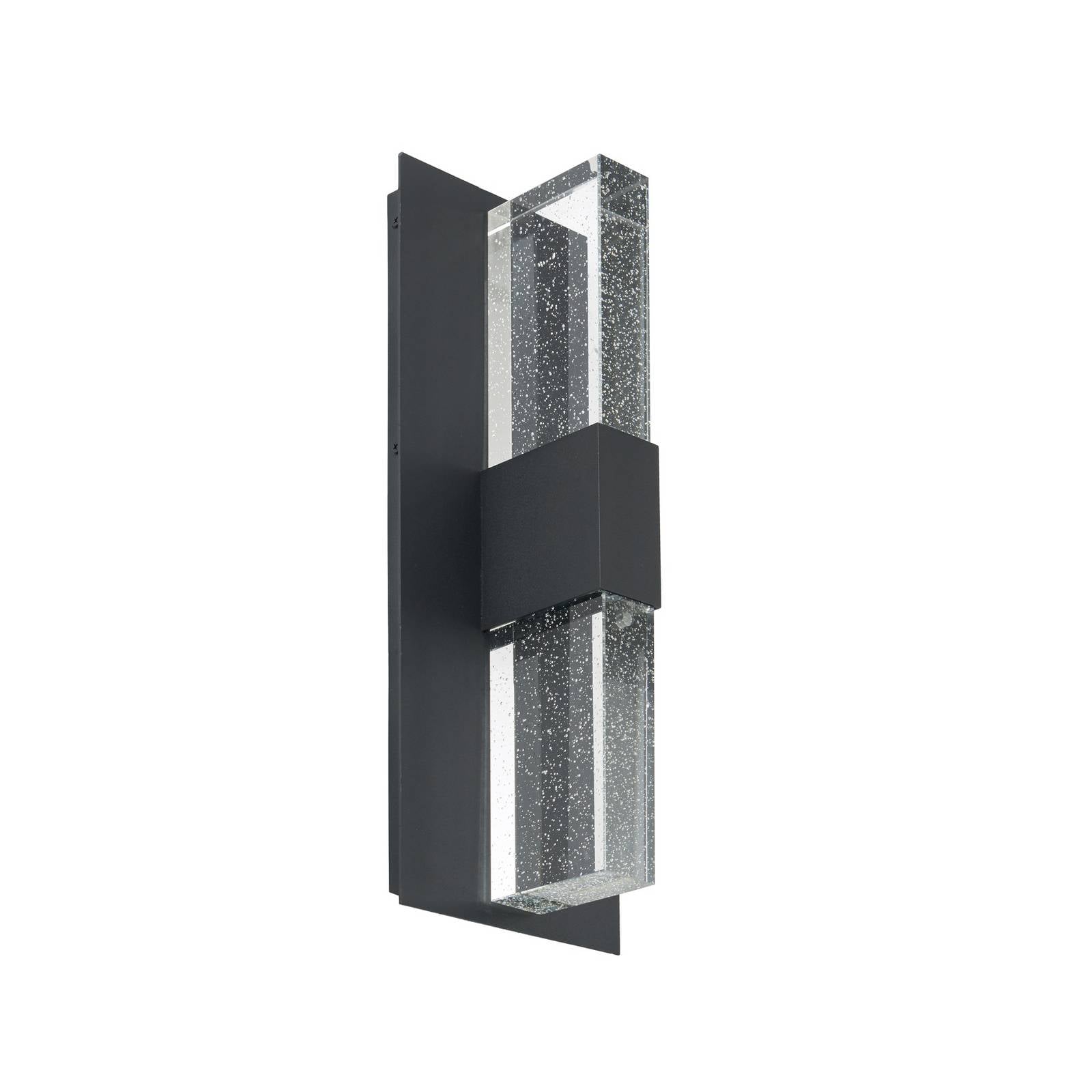 Lucande LED-Außenwandlampe Velune, anthrazit/klar, 46cm, CCT