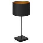 Lampada da tavolo Table nero, cilindro nero-oro