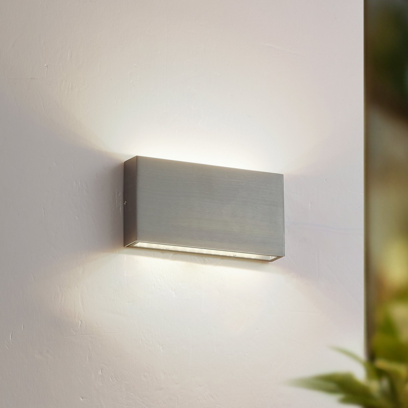 Jarte kinkiet zewnętrzny LED 17 cm szary metal IP54 - Lindby