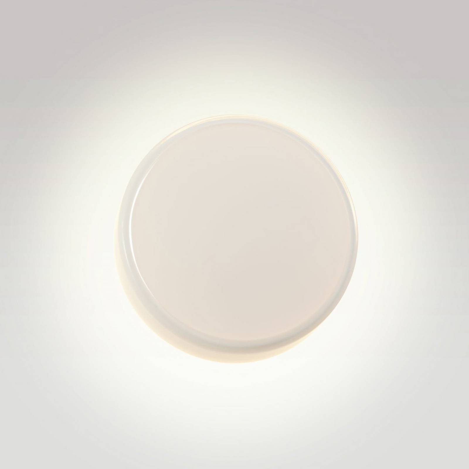 Kinkiet LED MARSET Caramel, opal, Ø 38 cm, TRIAC, szkło