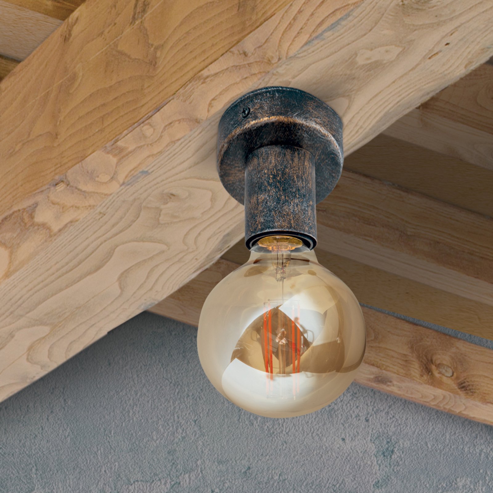Eenvoudige vintage plafondlamp Rati