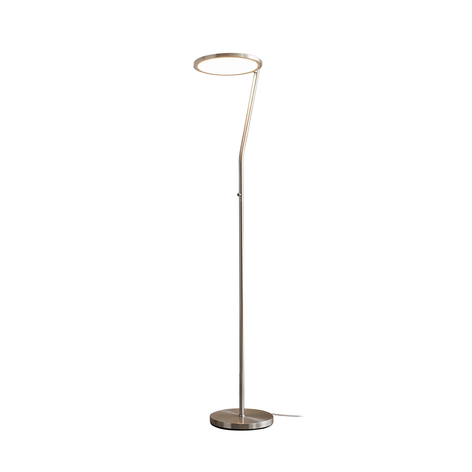 LED-Stehlampe Velara nickelfarben Höhe 175 cm, Metall Dimmer