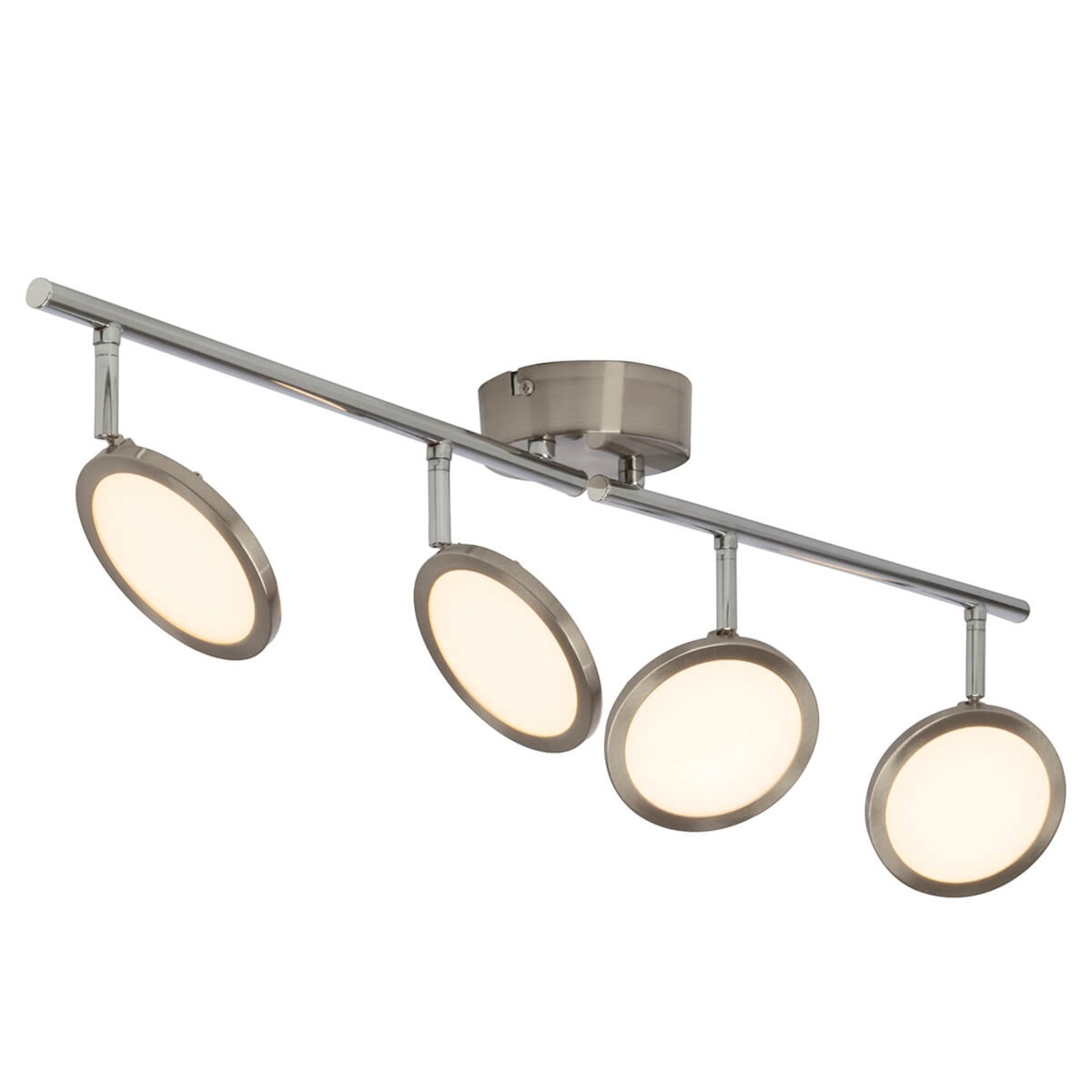 Dimmable LED ceiling light Scope, four-bulb