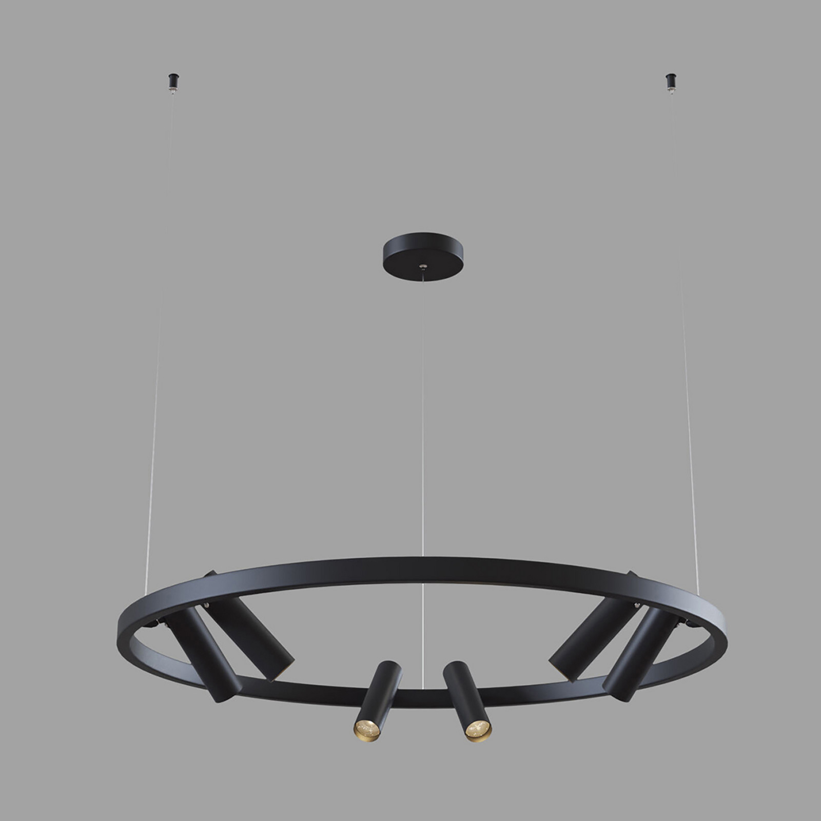 Maytoni Satellite lampă susp. LED 3.300 K negru - Camera de zi / sufragerie - modern - Metal