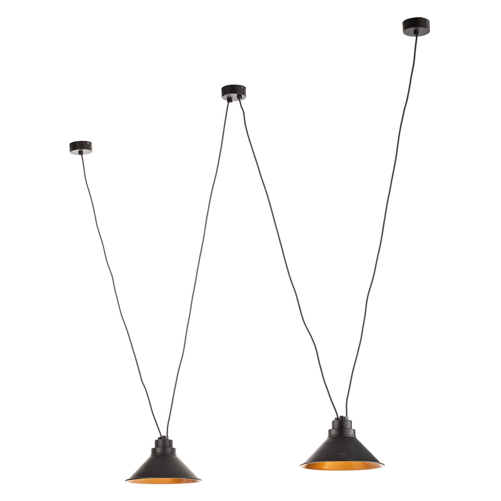 Euluna Suspension Perm en métal à 2 lampes