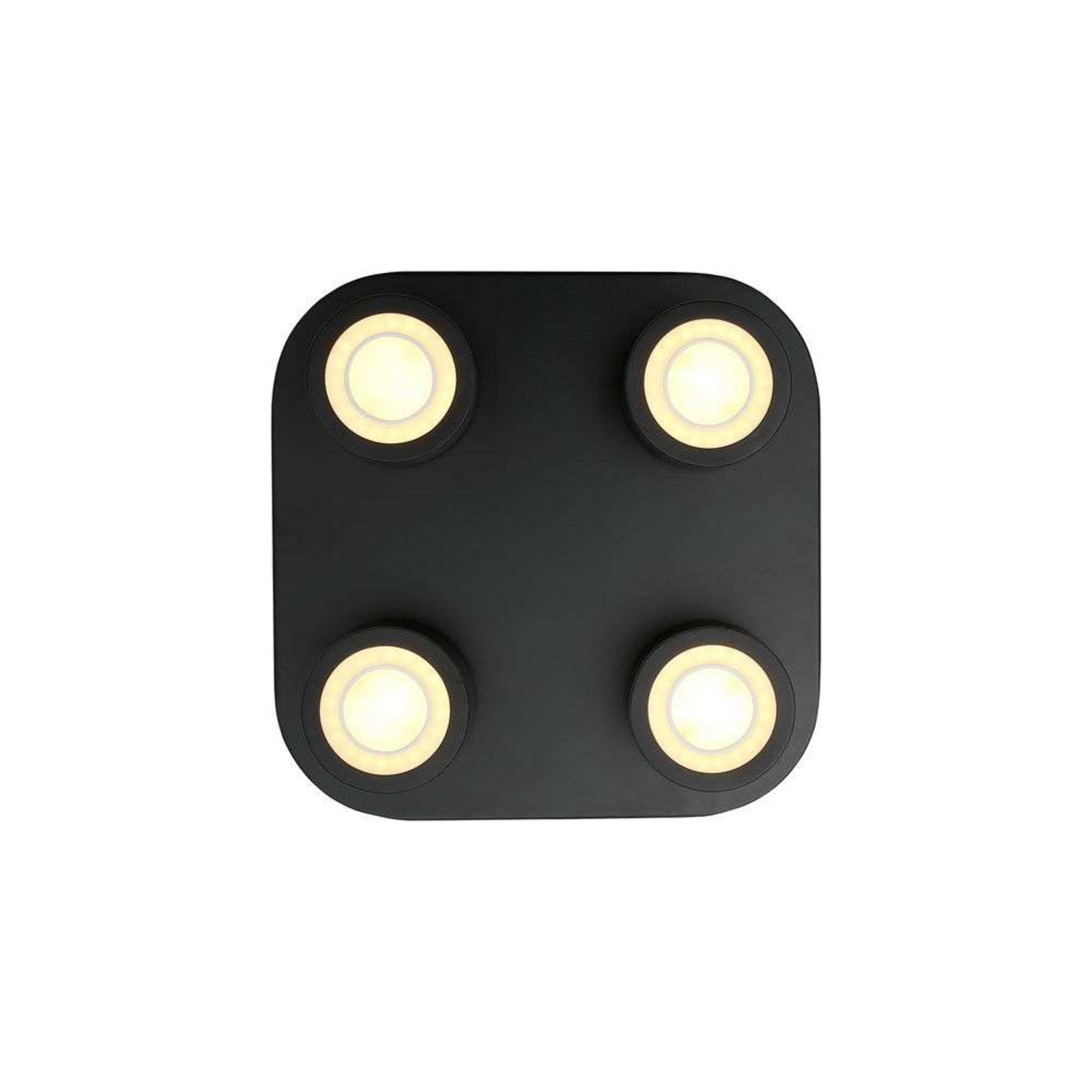 Clyde 4-Spot Plafonieră Black - Nordlux