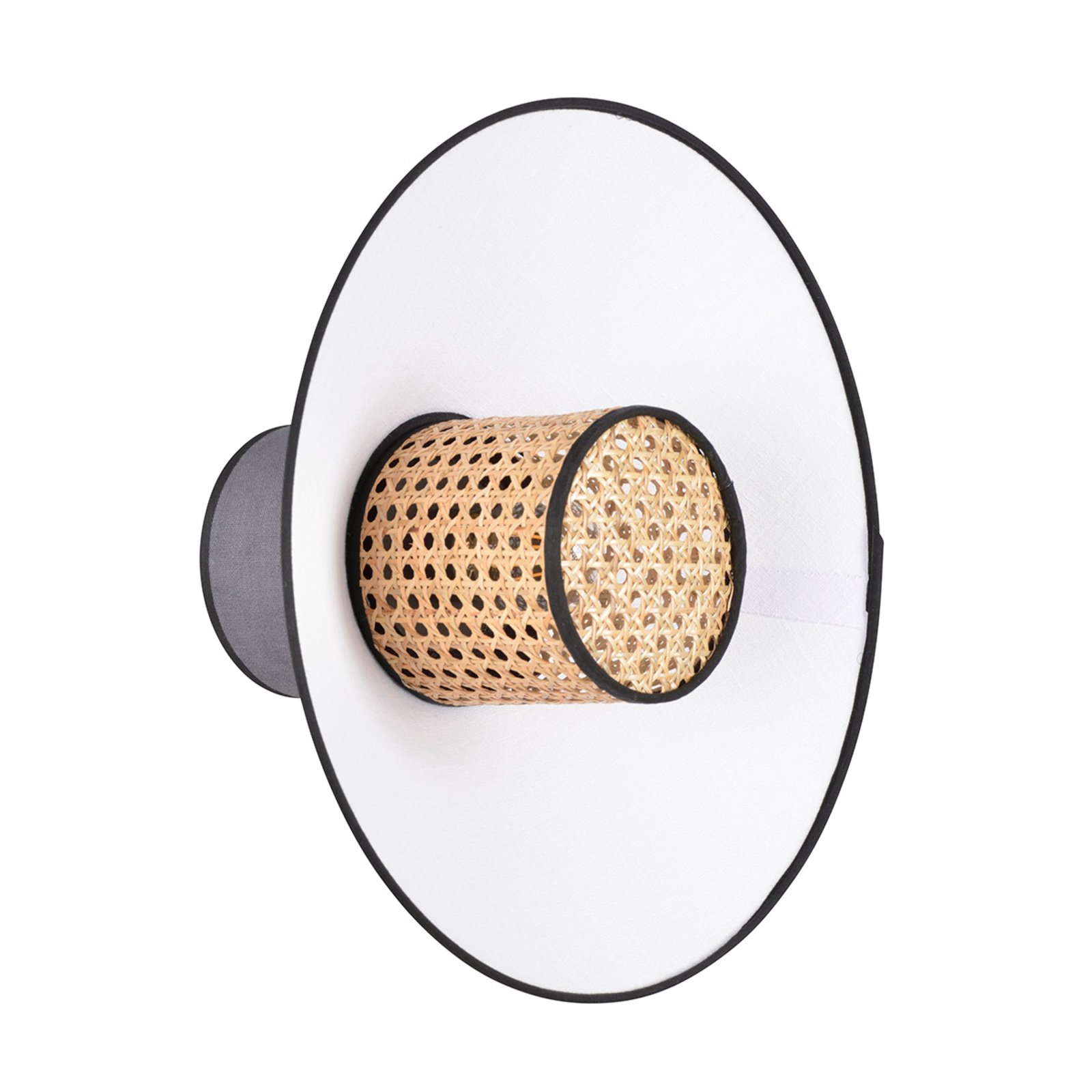 Singapour Wandleuchte, anthrazit/weiß - MARKET SET Singapour Wandleuchte, anthrazit/weiß - MARKET SET