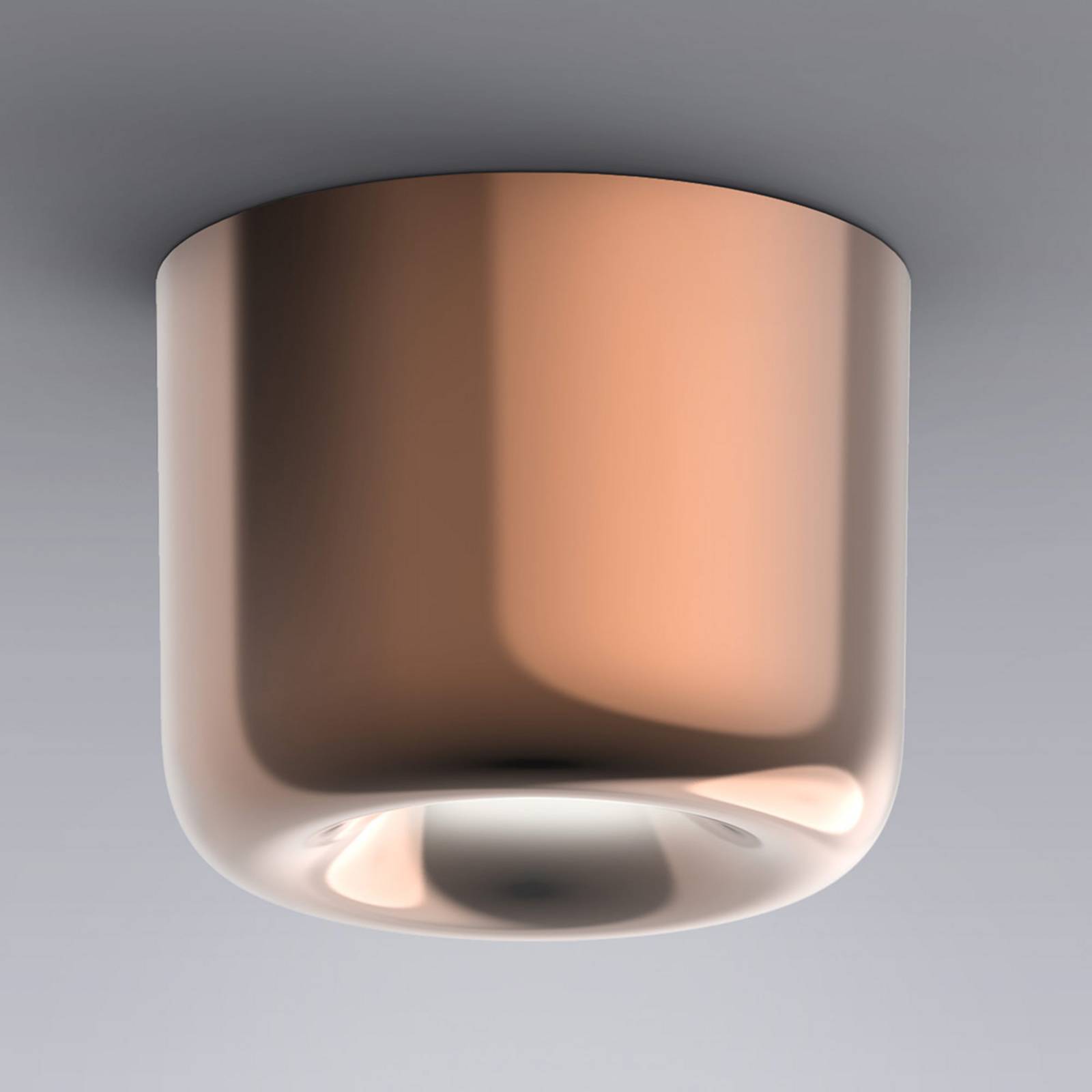 Serien Lighting serien.lighting Cavity Ceiling S, bronze, for Living / Dining Room, aluminium, 12 W, energy efficiency: A+, H: 8 cm