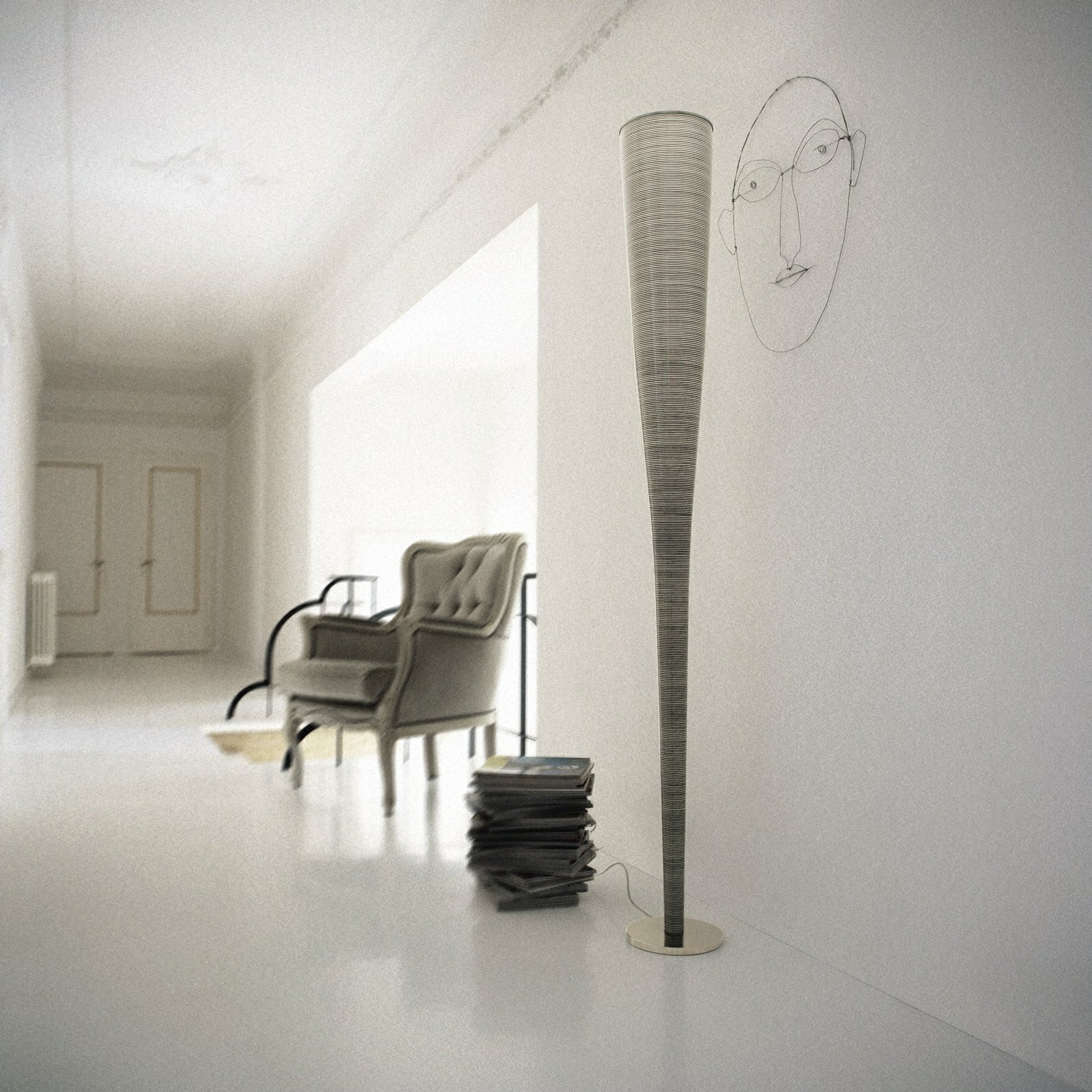 Mite LED Golvlampa Svart Foscarini - Vardagsrum - Annat