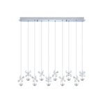 EGLO Stars Of Light LED pendant lamp Pianopoli, chrome, length 87 cm