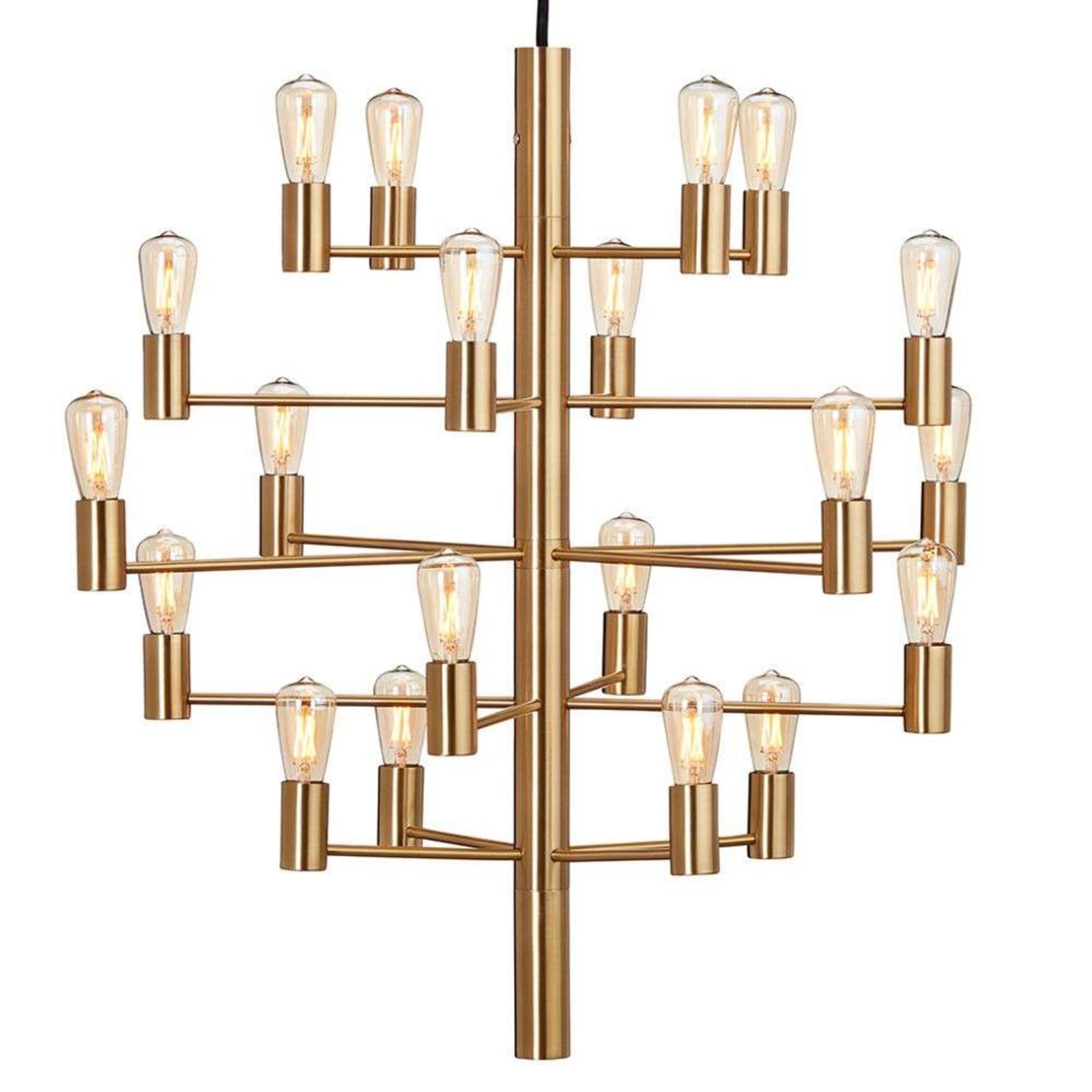 Manola 20 Lysekrone Satin Messing Herstal - Spisestue - Metal