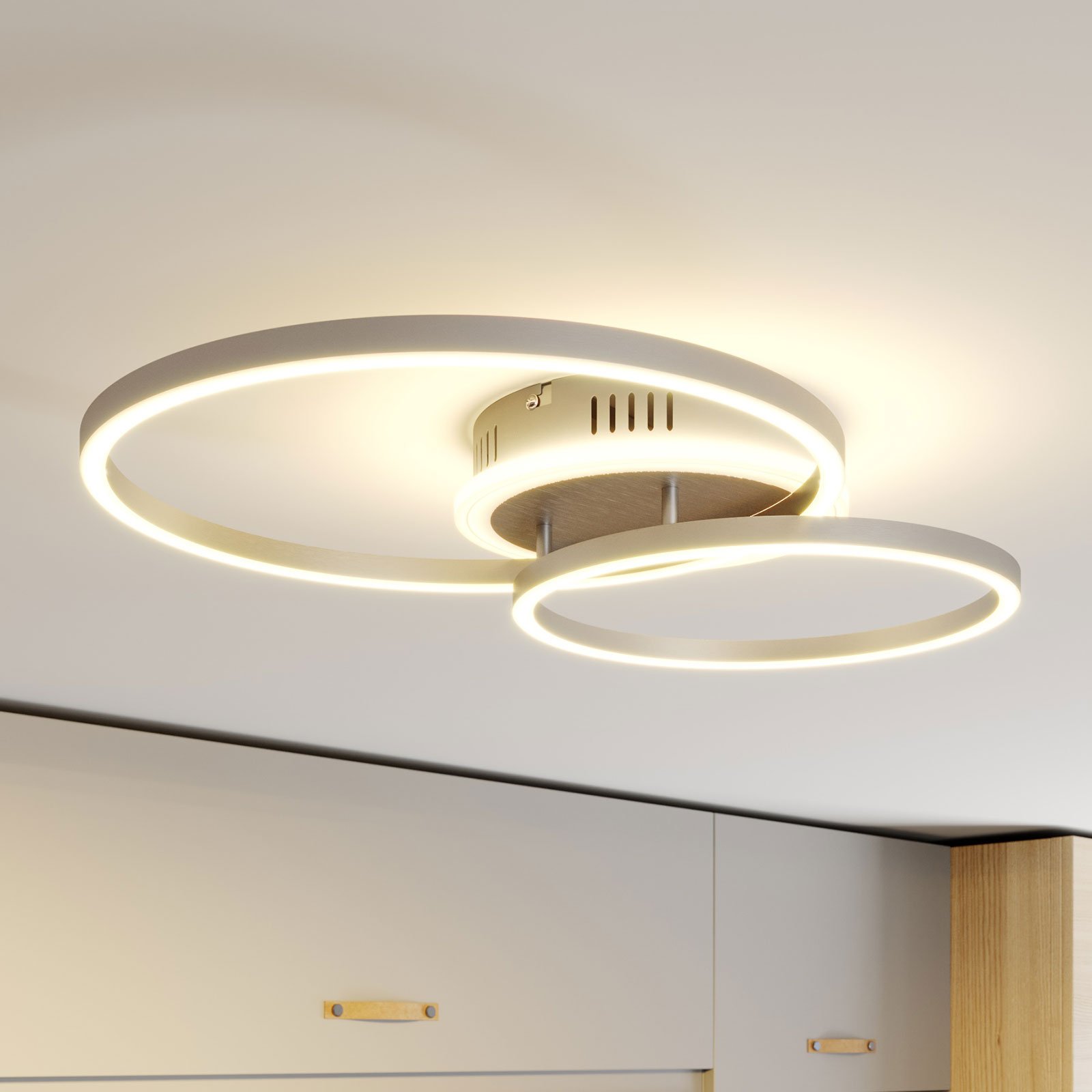 Lindby Smart Edica LED plafondlamp, app, CCT