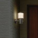 LEDVANCE LED sienas lampa Endura Style Rondo nerūsējošā tērauda sensors