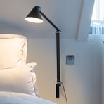 Louis Poulsen NJP LED wandlamp, lange arm, zwart