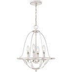 Bradbury pendant light, 4-bulb, white