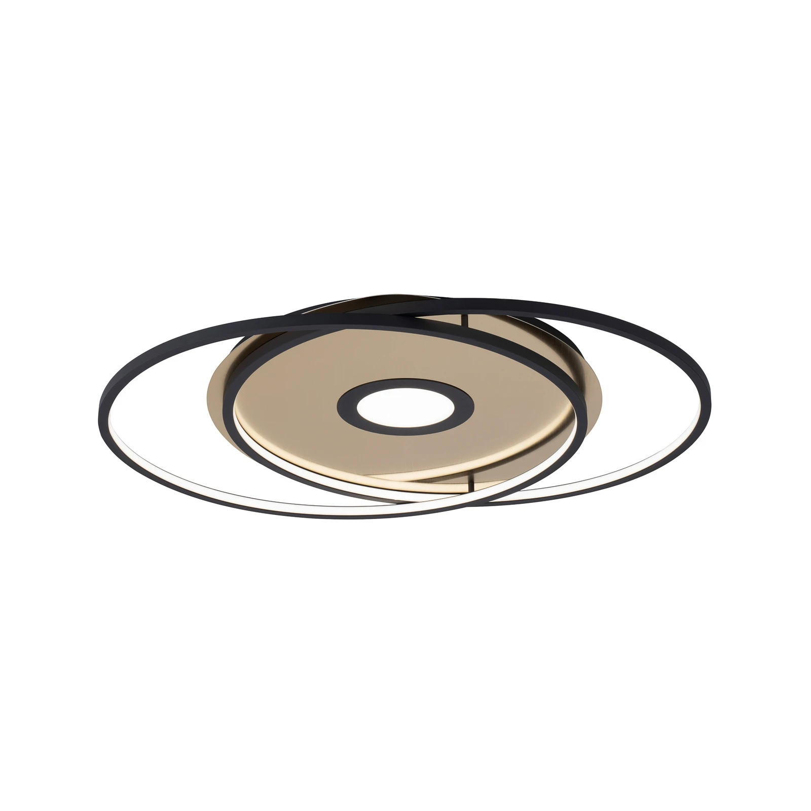 Paul Neuhaus Q-AMIRA plafoniera LED ovale, nero