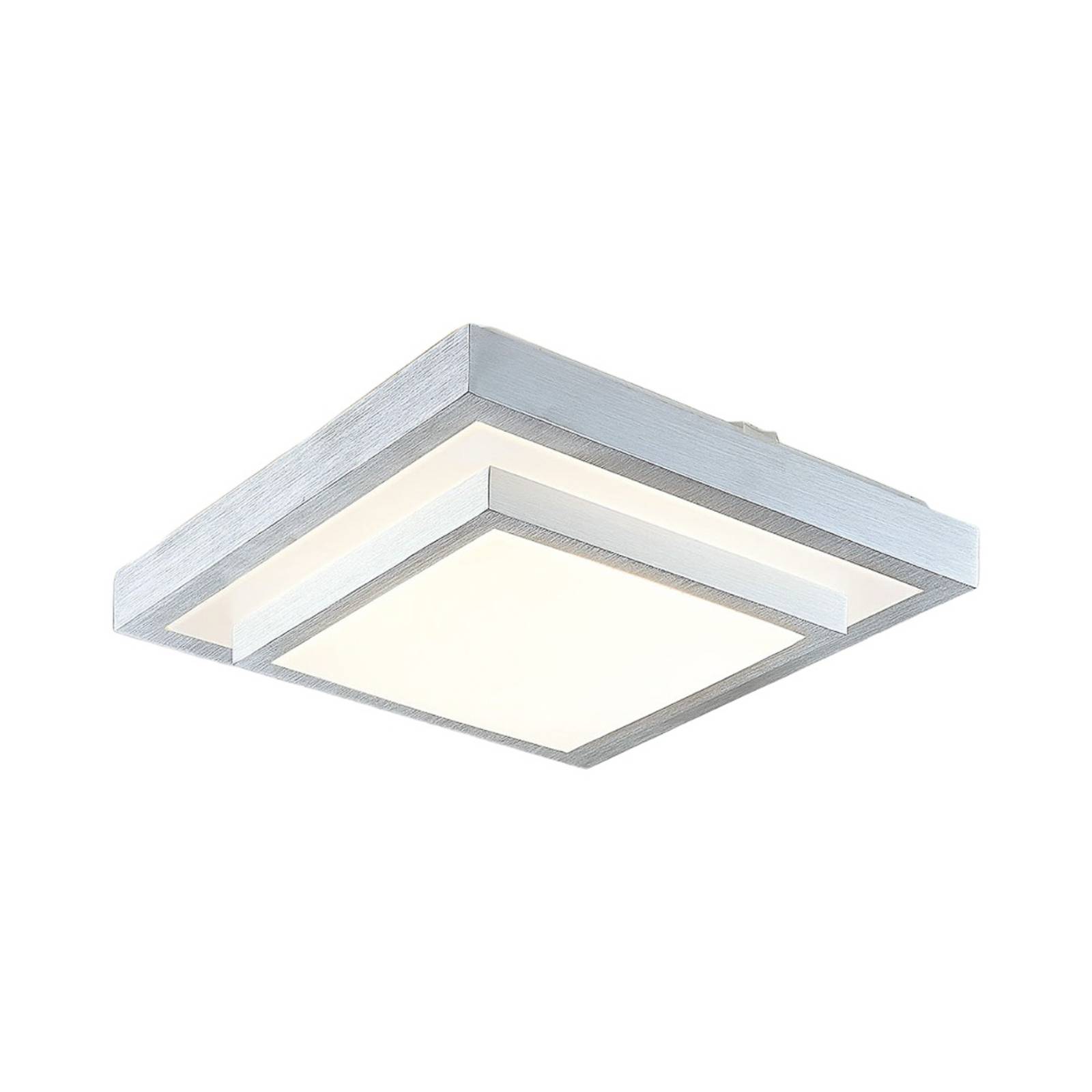 Lindby Mirco LED alu mennyezeti lámpa szögl 37,5cm