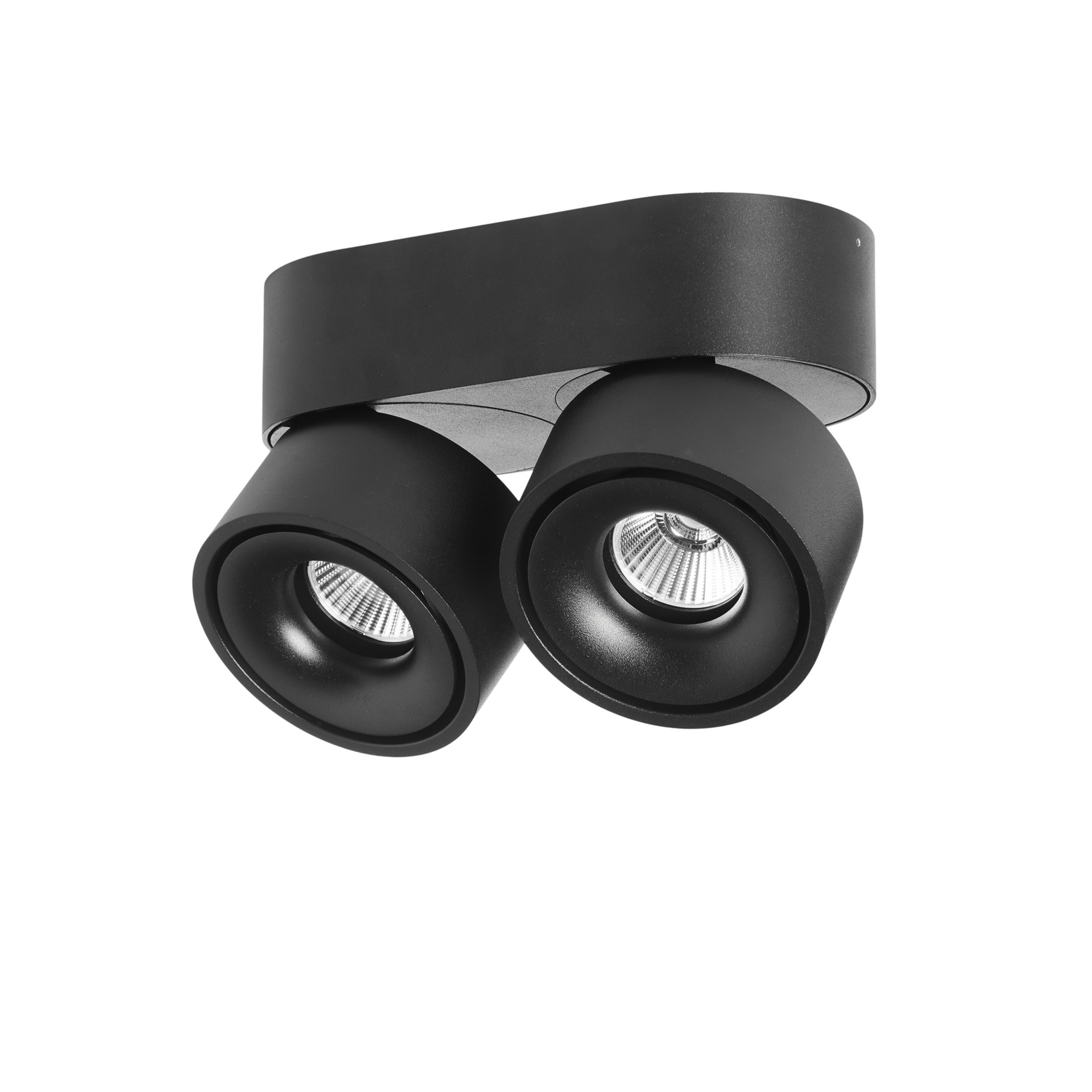 LOOM DESIGN Aim Faretto da soffitto LED a 2 luci nero