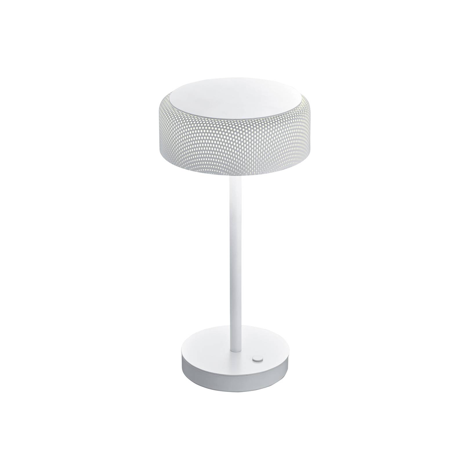 BANKAMP Mesh LED-bordslampa med dimmer vit
