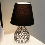 Pauleen Black Brilliance stolní lampa, noha z kovu