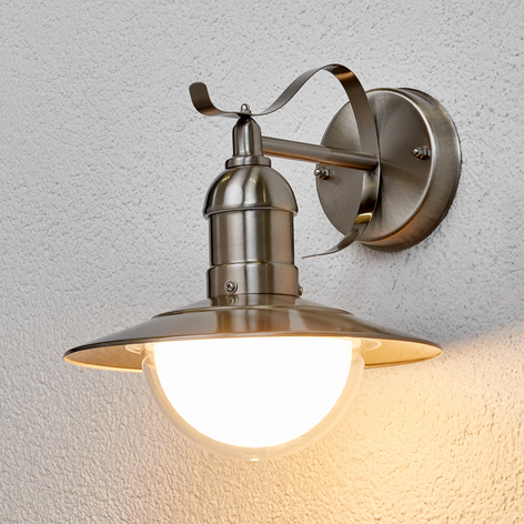 Clea - utevegglampe av rustfritt stål med LED-lys