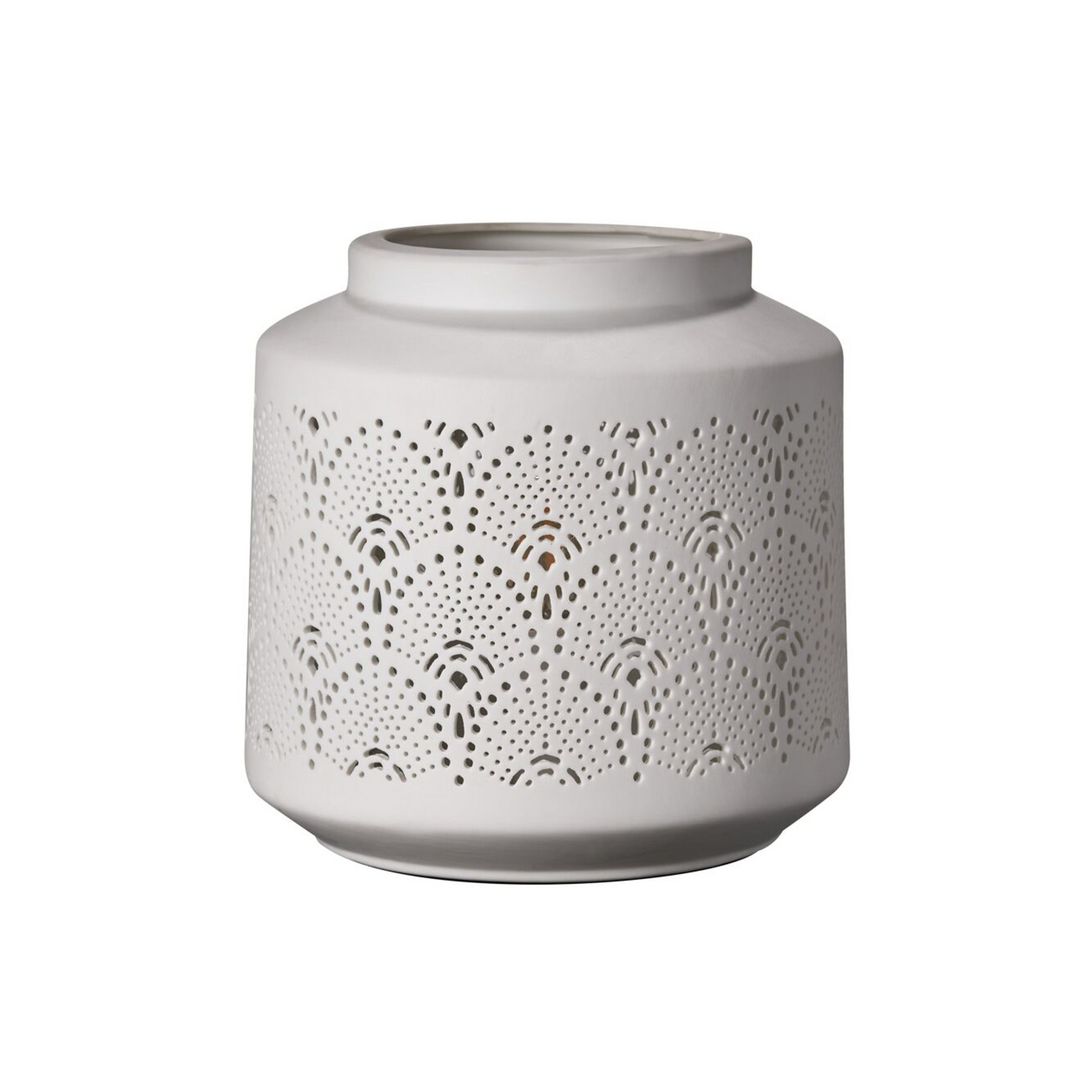 Pauleen-pöytälamppu PRETTY SUNKISS, valkoinen, korkeus 18 cm, posliini