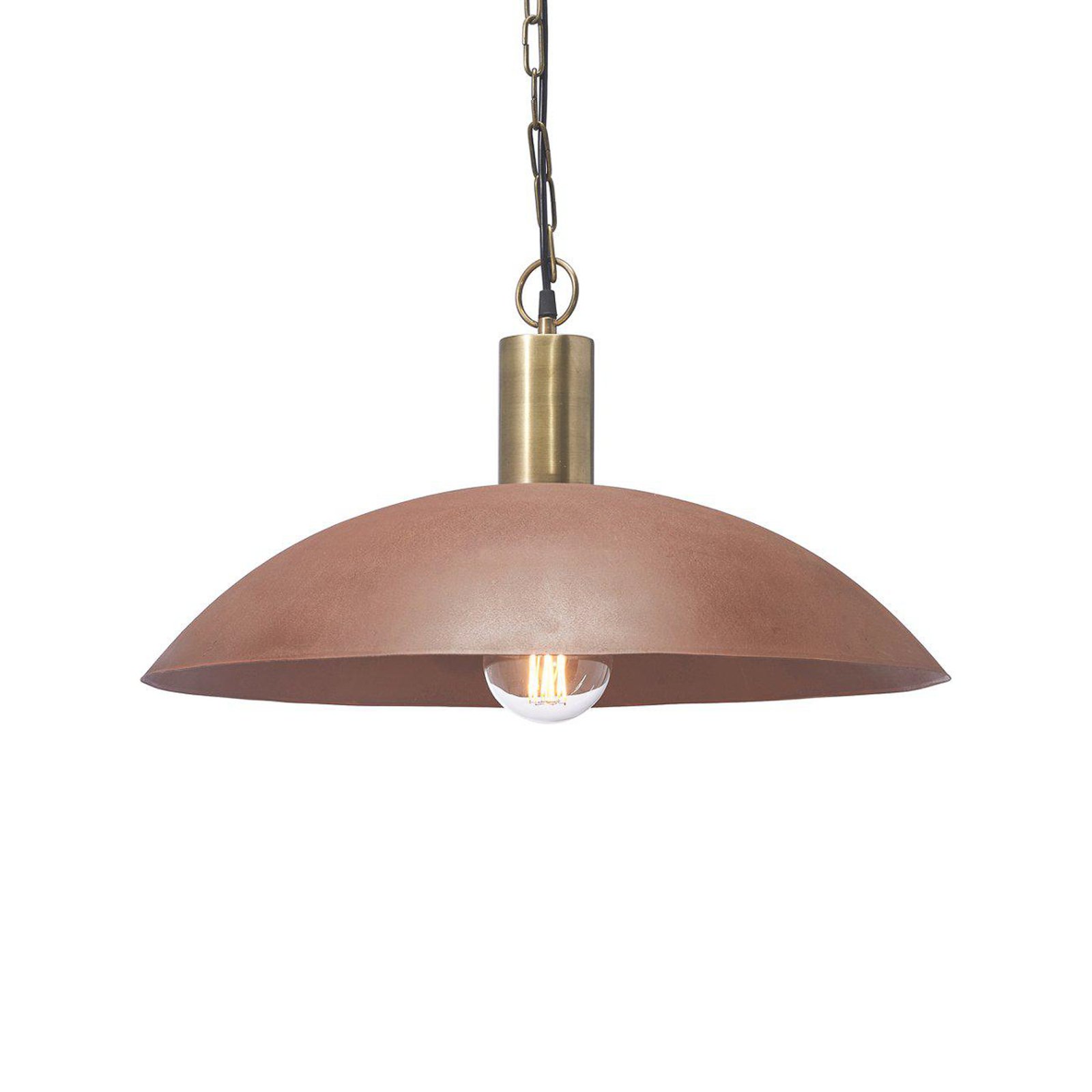 PR Home Suspension Alton, Ø 60 cm, couleur rouille, métal, E27