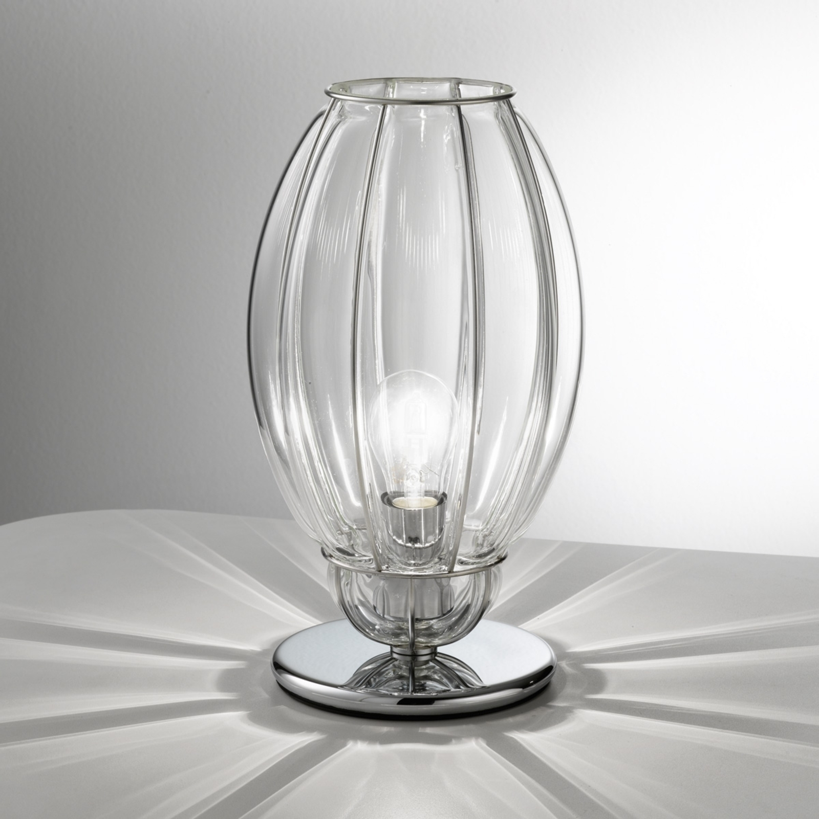 Tafellamp Nautilus, transparant