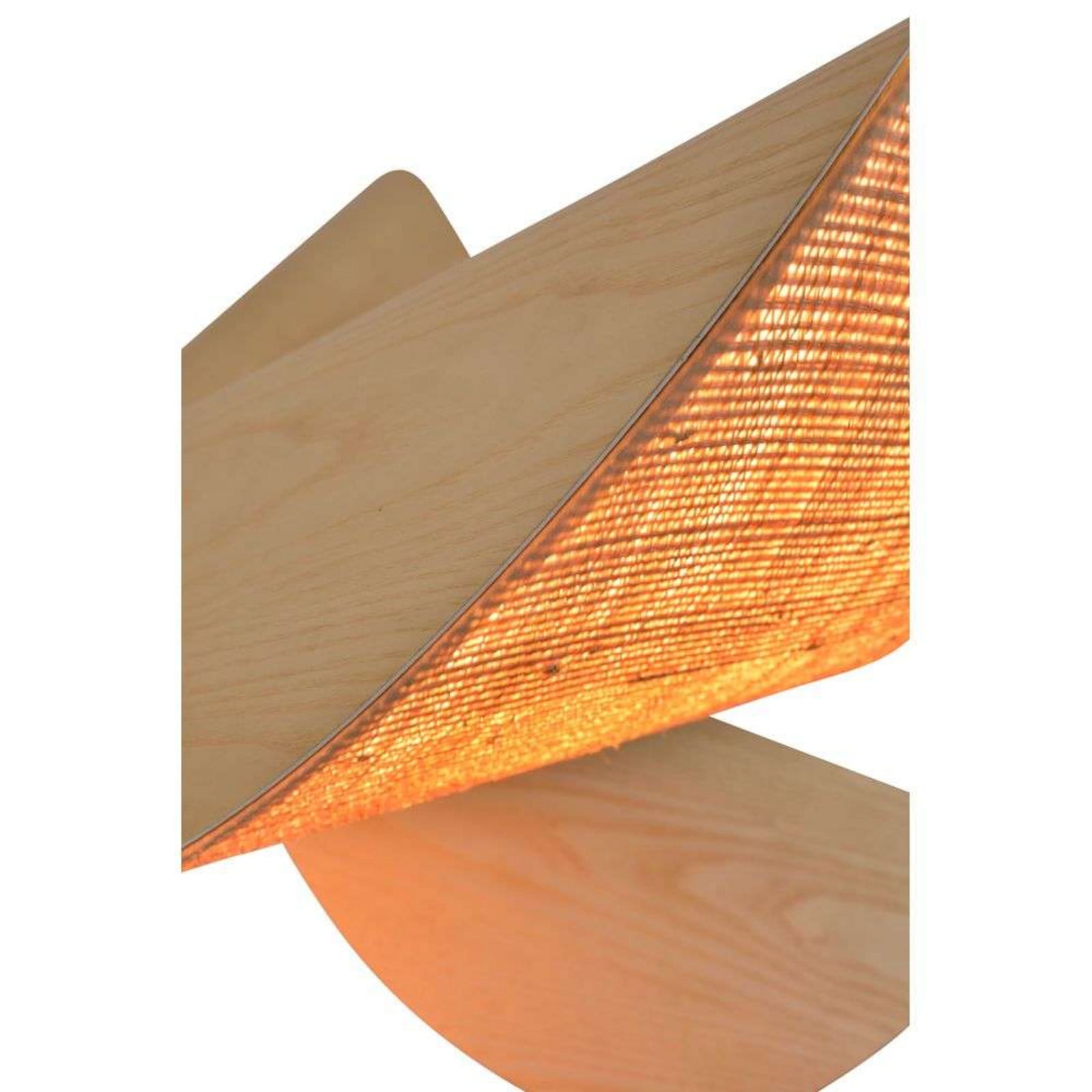 Lys pendellampe, M, 6 lyskilder, natur, træ/rafia Forestier - Stue - Design - Andet - Med flere lyskilder