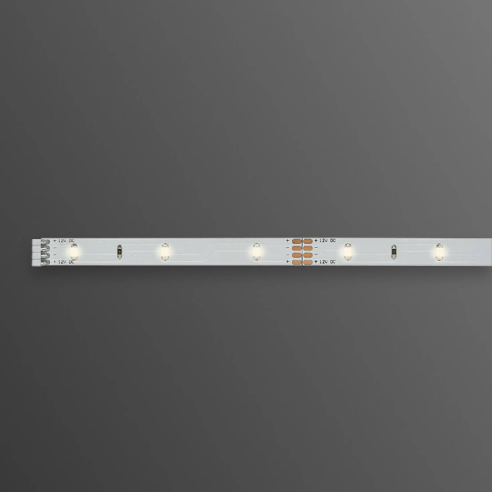 Warm white LED strip YourLED Eco, 1 m, white