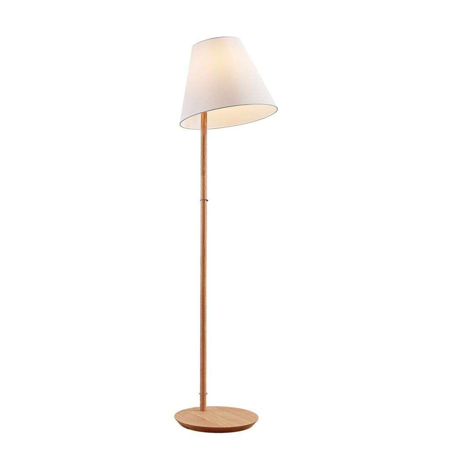 Jinda Golvlampa White/Wood - Lucande