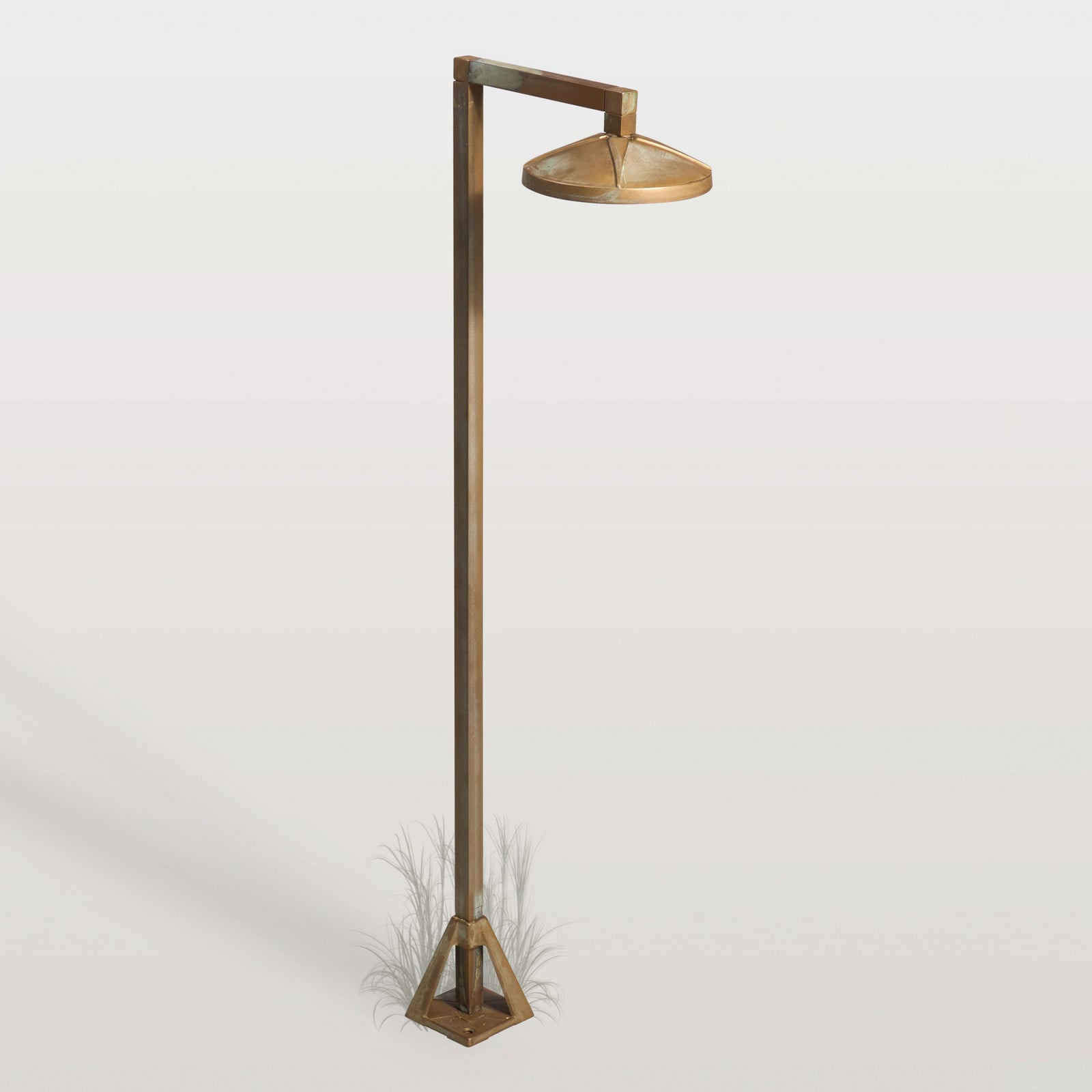Moretti Luce LED-potna svetilka Aura Disk, 80 cm x 19,5 cm, starinsko medenina - Podeželska hiša / Rustikalna - starinski medenina