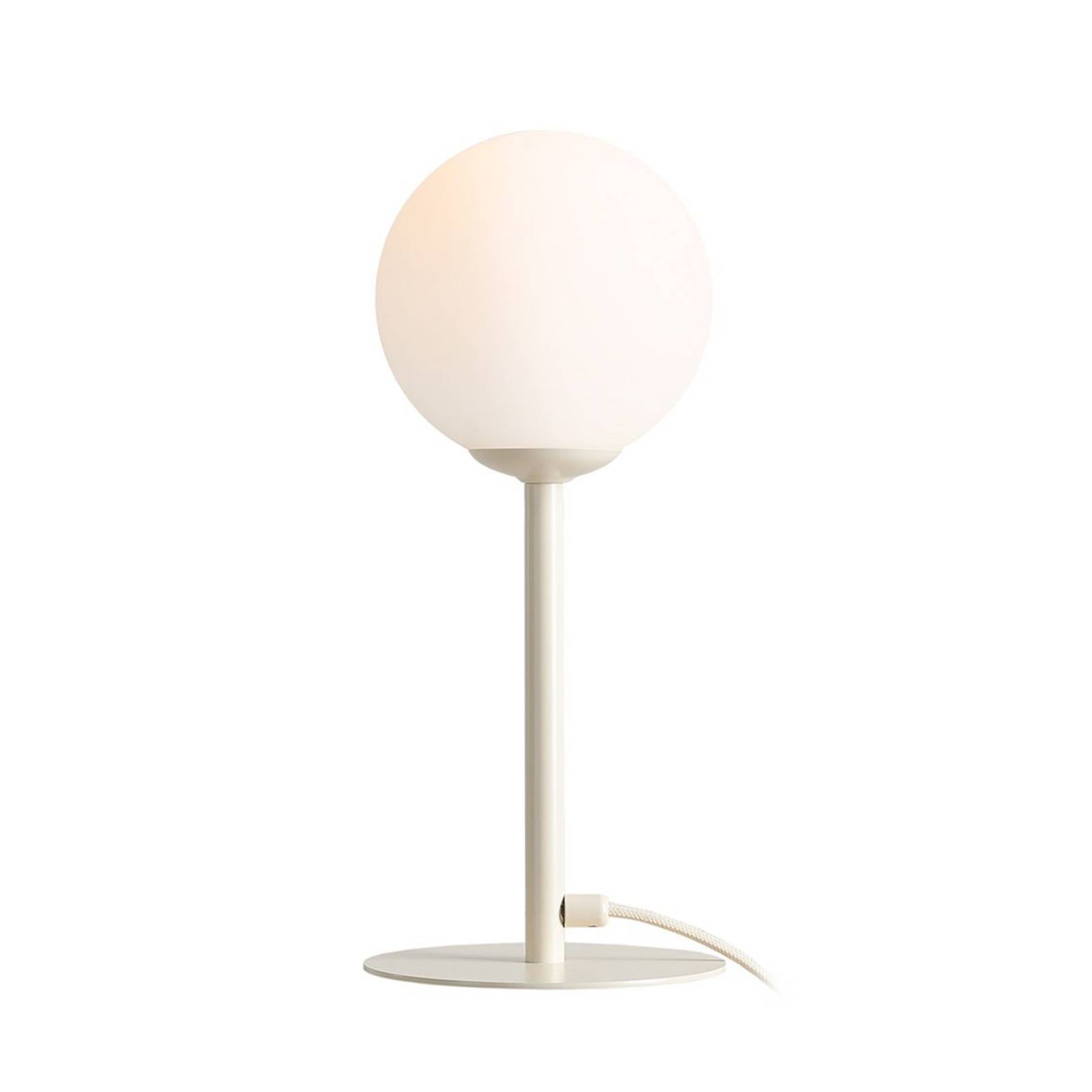 Tischleuchte Joel opal creme 1-flammig