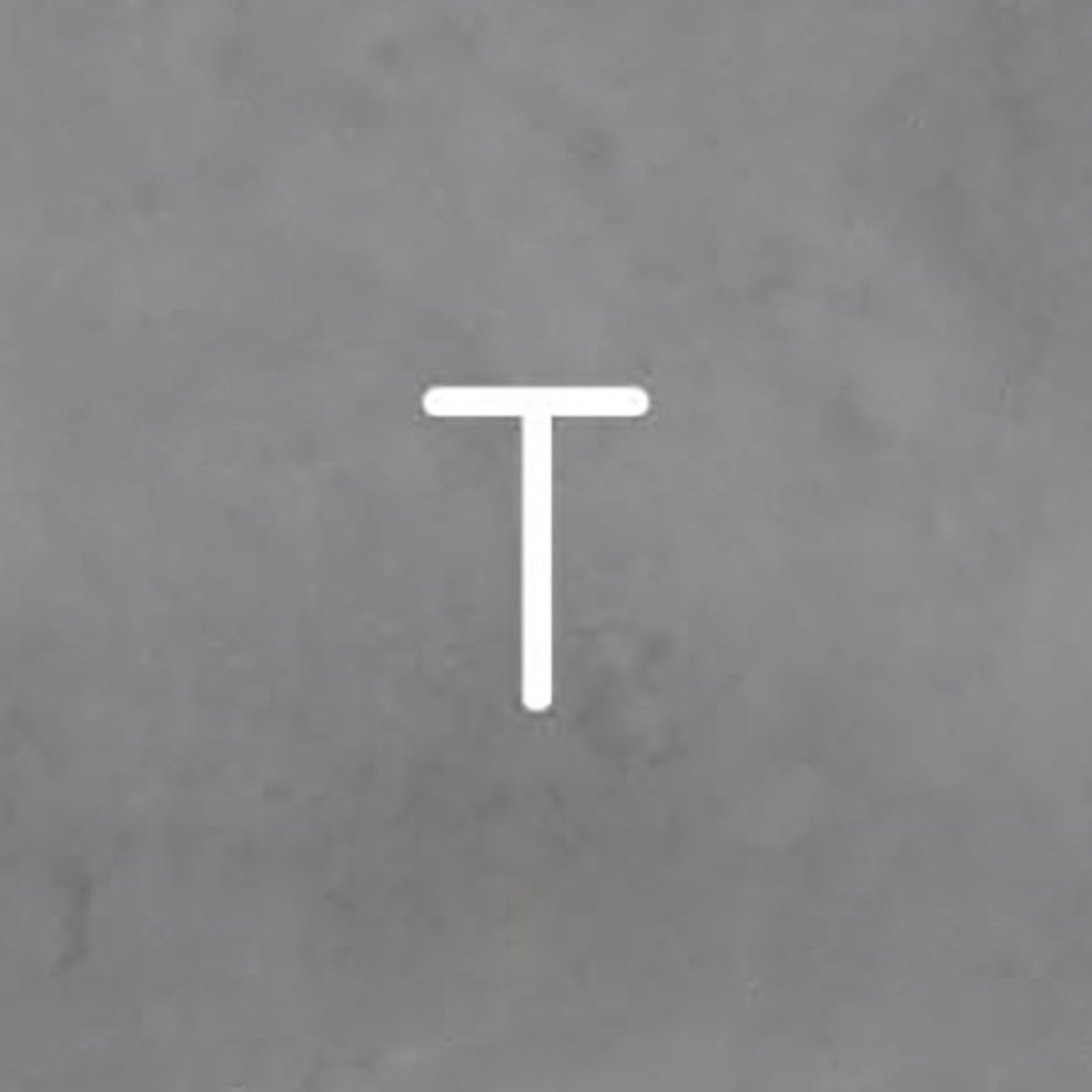 Artemide Alphabet of Light muur hoofdletter T